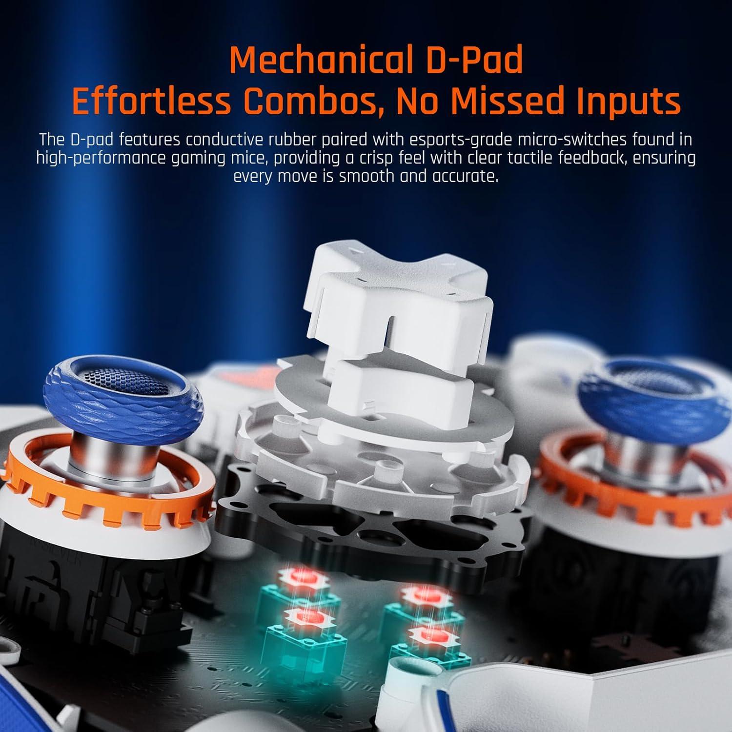 Controlador Inalámbrico BIGBIG WON BLITZ2, 16 Botones Mecánicos, 2000Hz