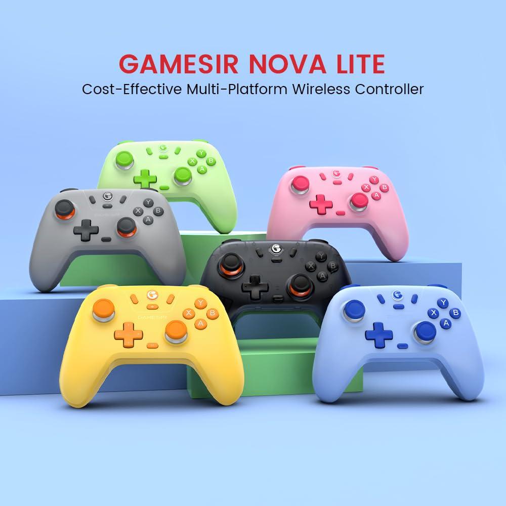 Controlador Inalámbrico GameSir Nova Lite para PC, Switch, Android, iOS y Steam Deck - Azul