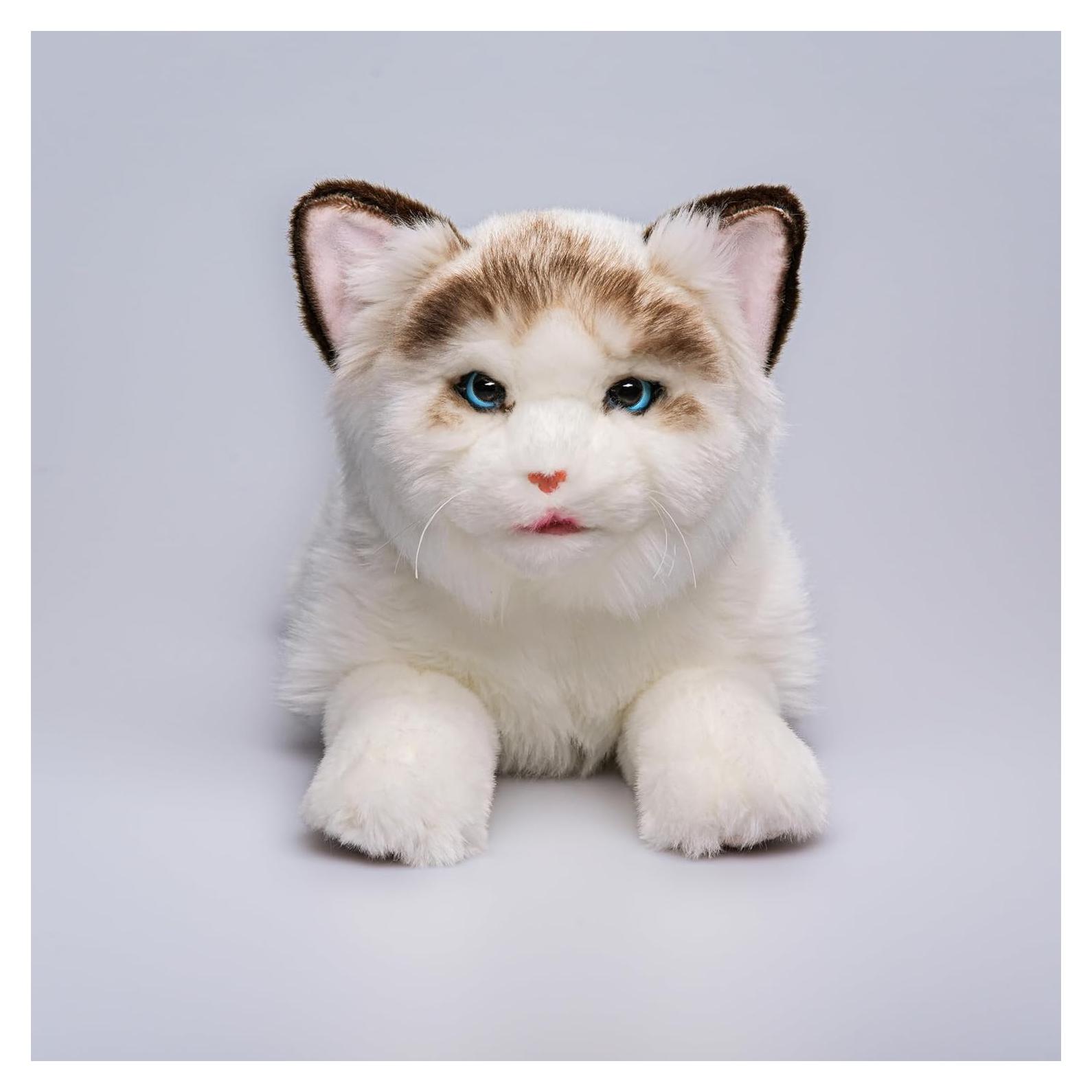 Gato de Peluche Interactivo FLUFFYFUN 35.5cm Blanco