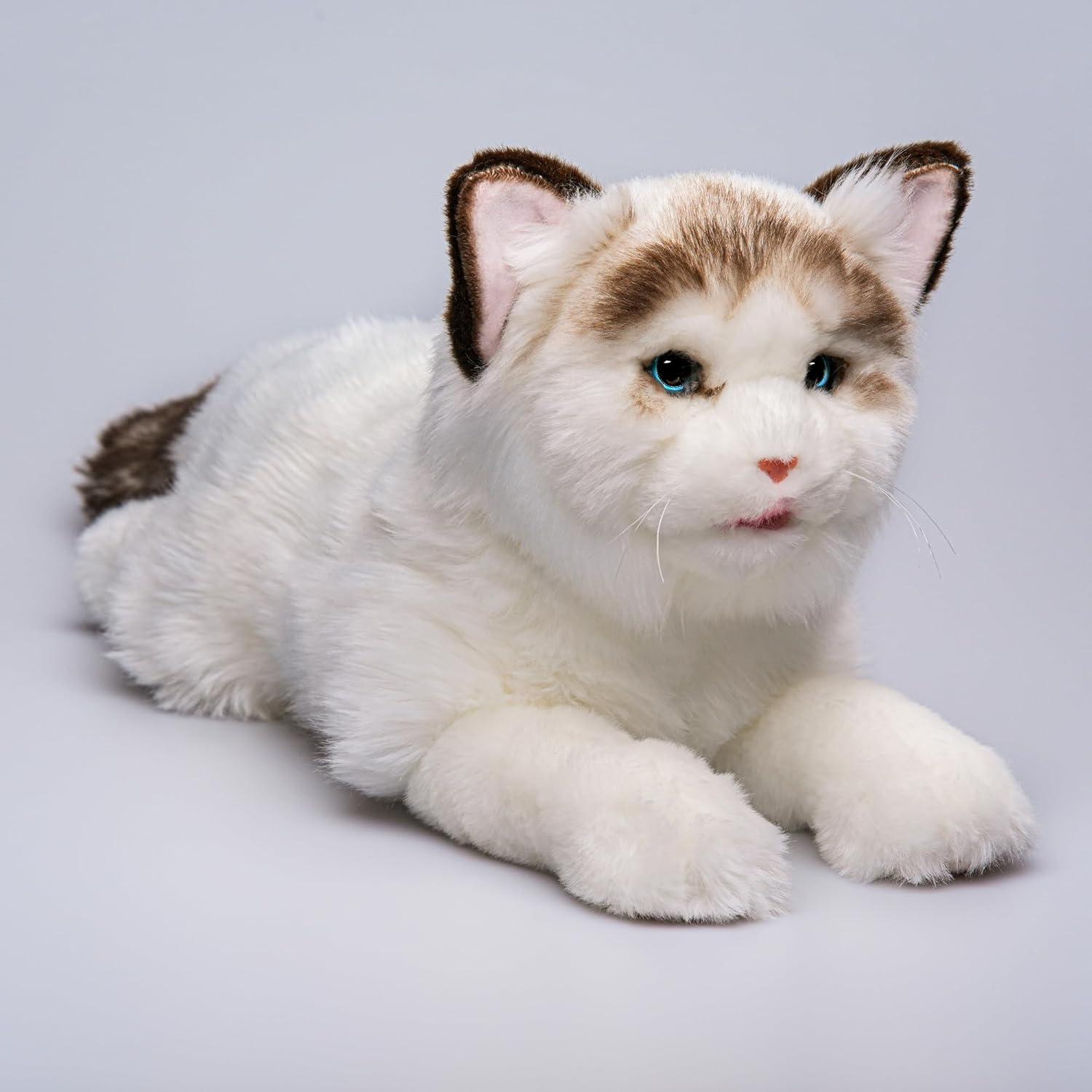 Gato de Peluche Interactivo FLUFFYFUN 35.5cm Blanco