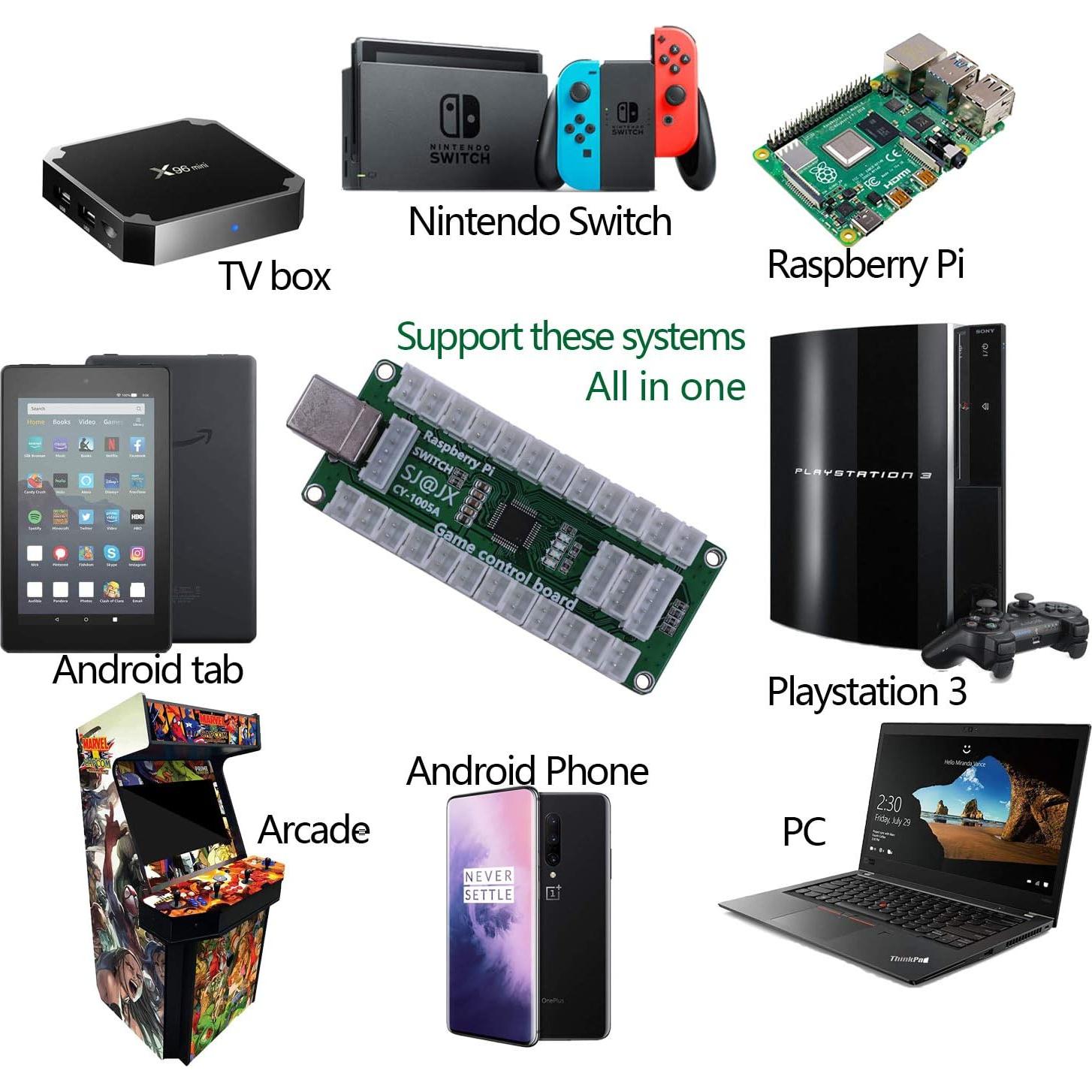 Controlador Arcade SJ@JX USB para Nintendo Switch y PS3