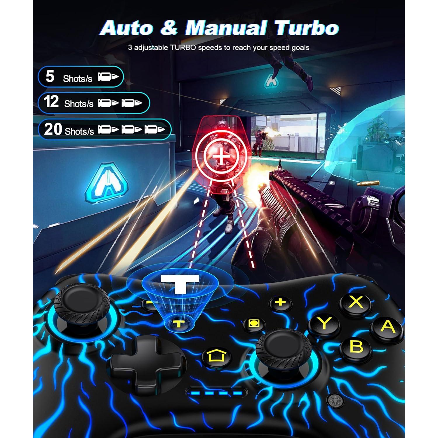 Controlador Pro Inalámbrico NealGamefy para Switch y PC