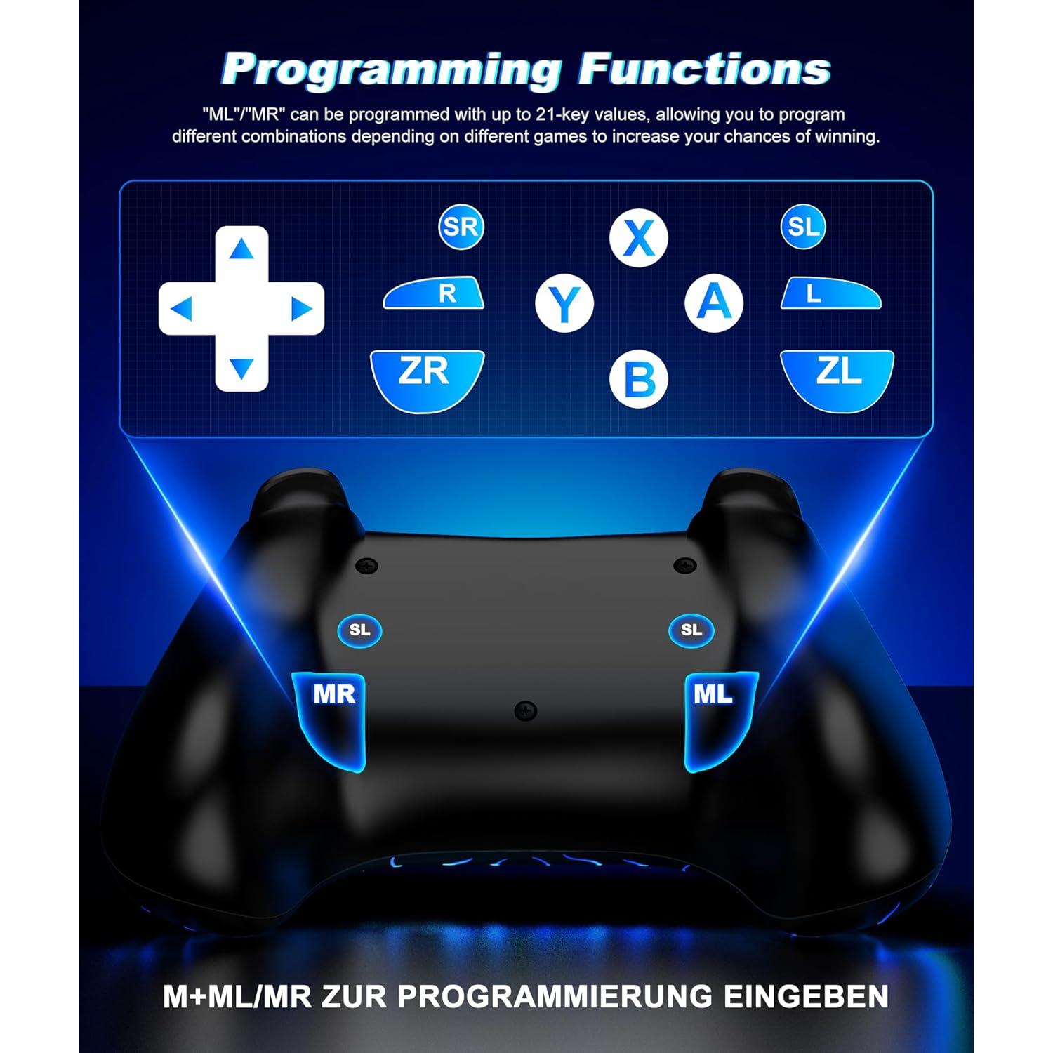 Controlador Pro Inalámbrico NealGamefy para Switch y PC