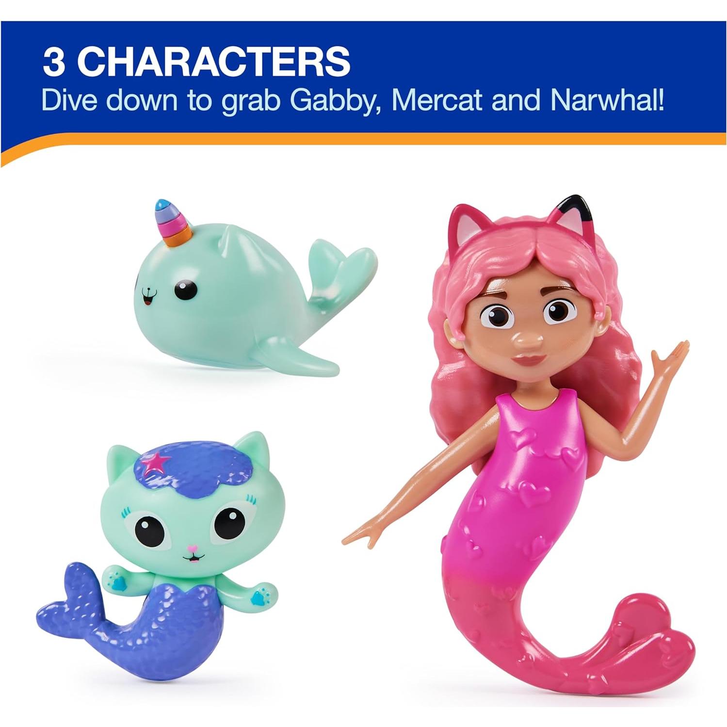 Personajes de Buceo Gabby's Dollhouse SwimWays 3-Pack