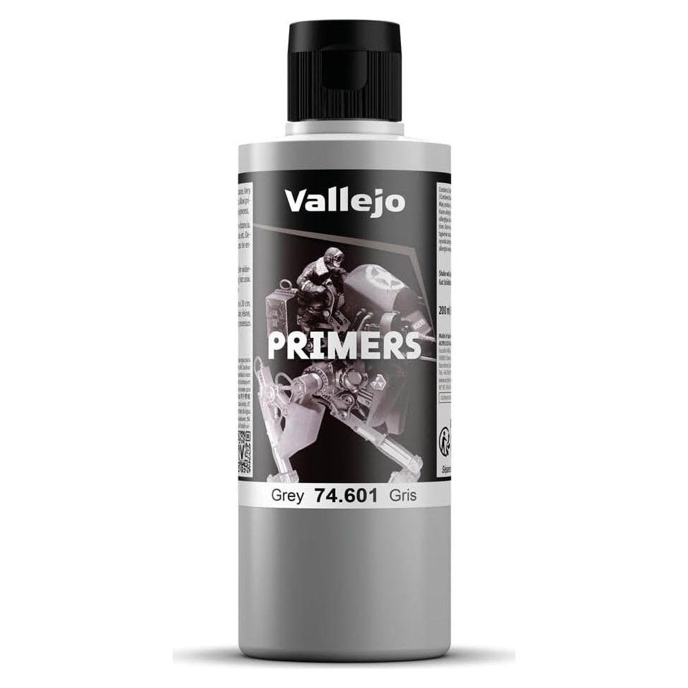 Imprimación Acrílica Vallejo Gris 200 ml - Acabado Mate