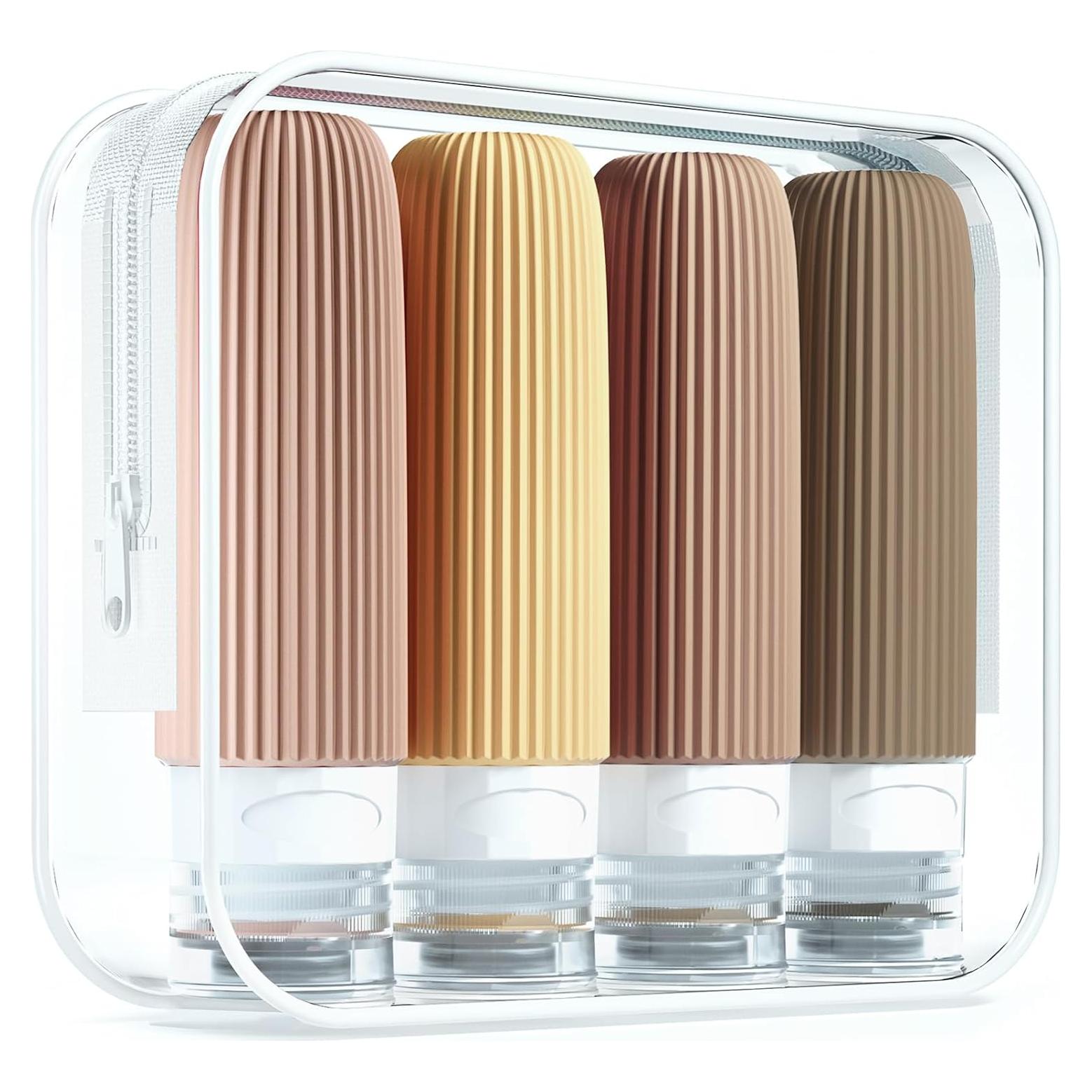 Botellas de Viaje Silicona Mrsdry 90ml Aprobadas por TSA