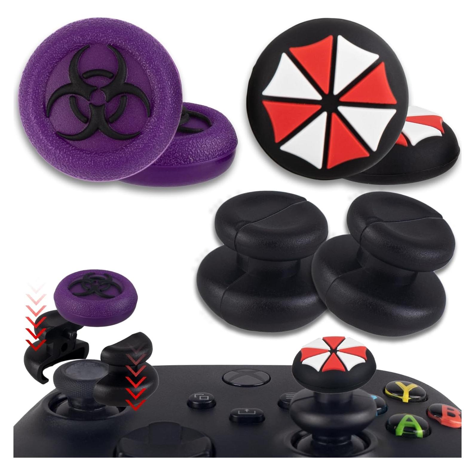 Extensores de Thumbstick PlayRealm para Xbox Series x 2 y Grip x 4