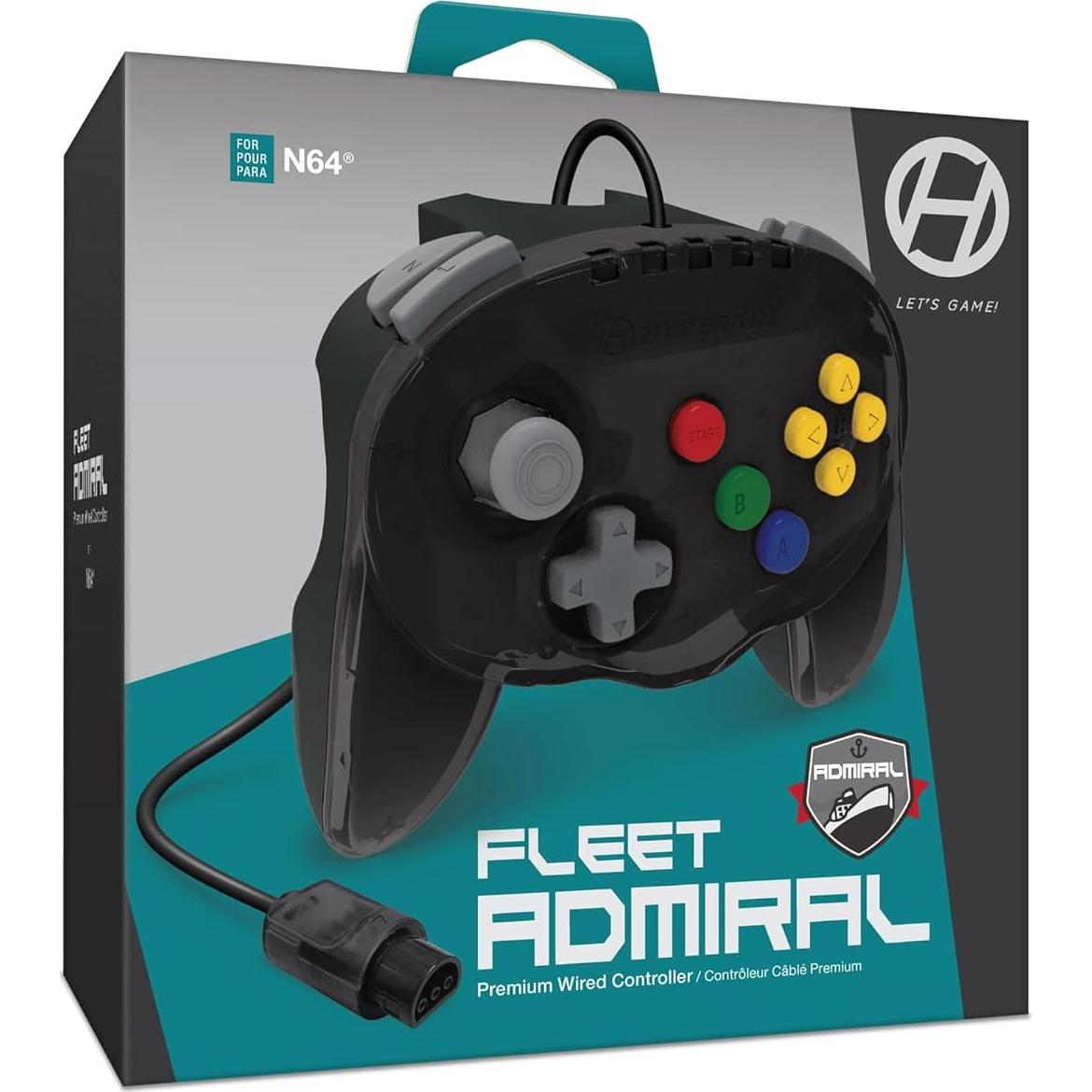 Controlador Con Cable Hyperkin N64 Flota Cósmica 3.05m