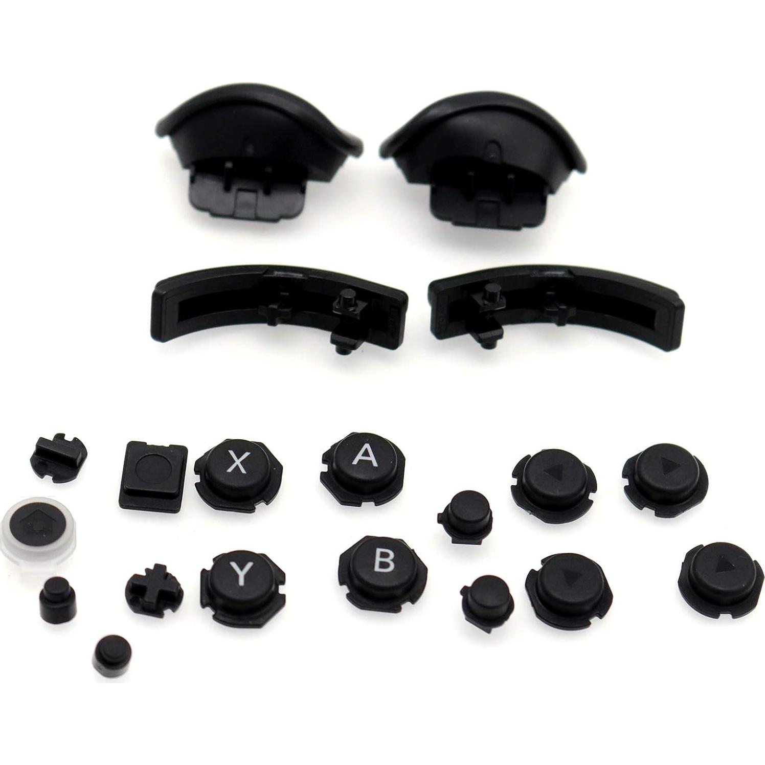 Conjunto de Botones Completos para Joy-Con Nintendo Switch - Negro