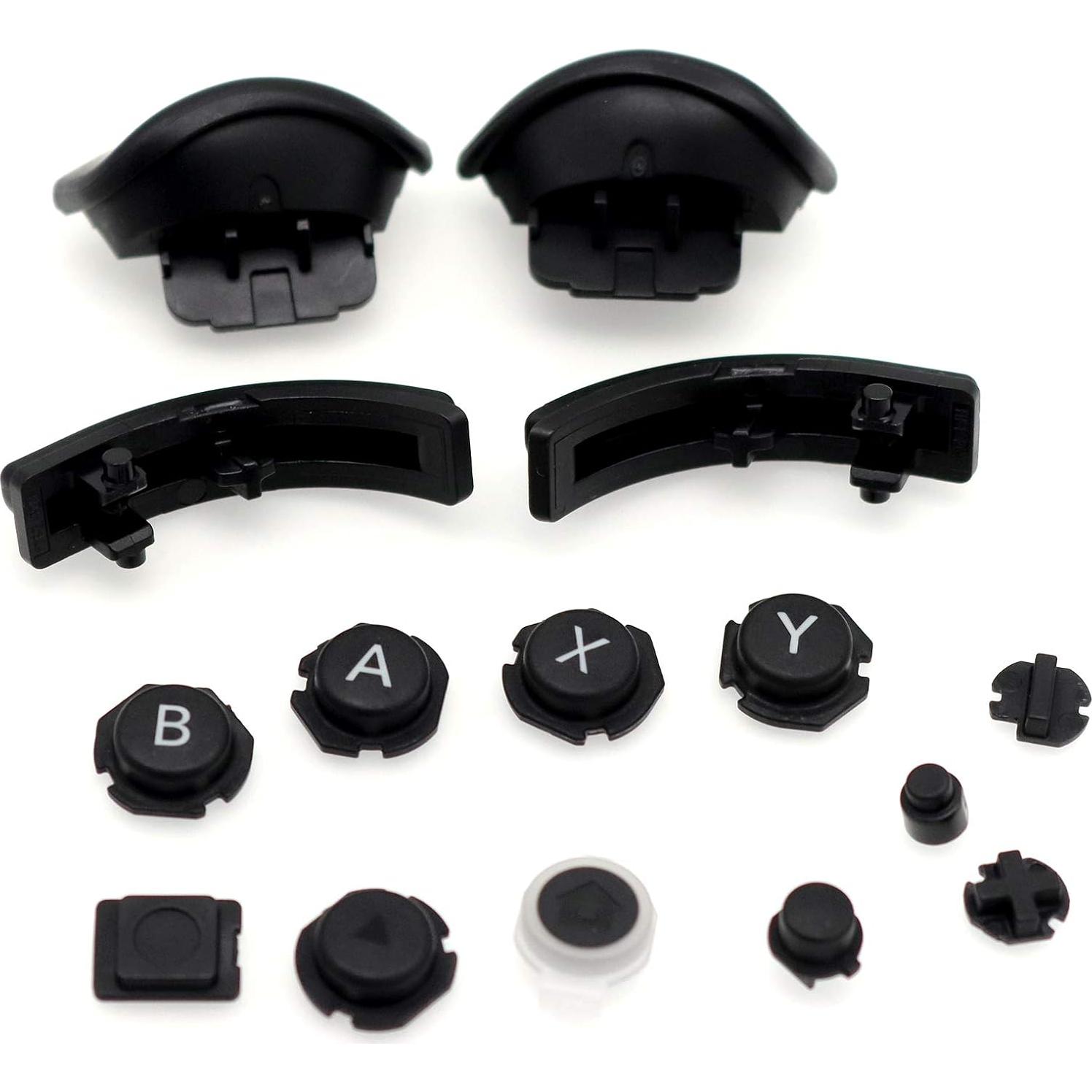 Conjunto de Botones Completos para Joy-Con Nintendo Switch - Negro