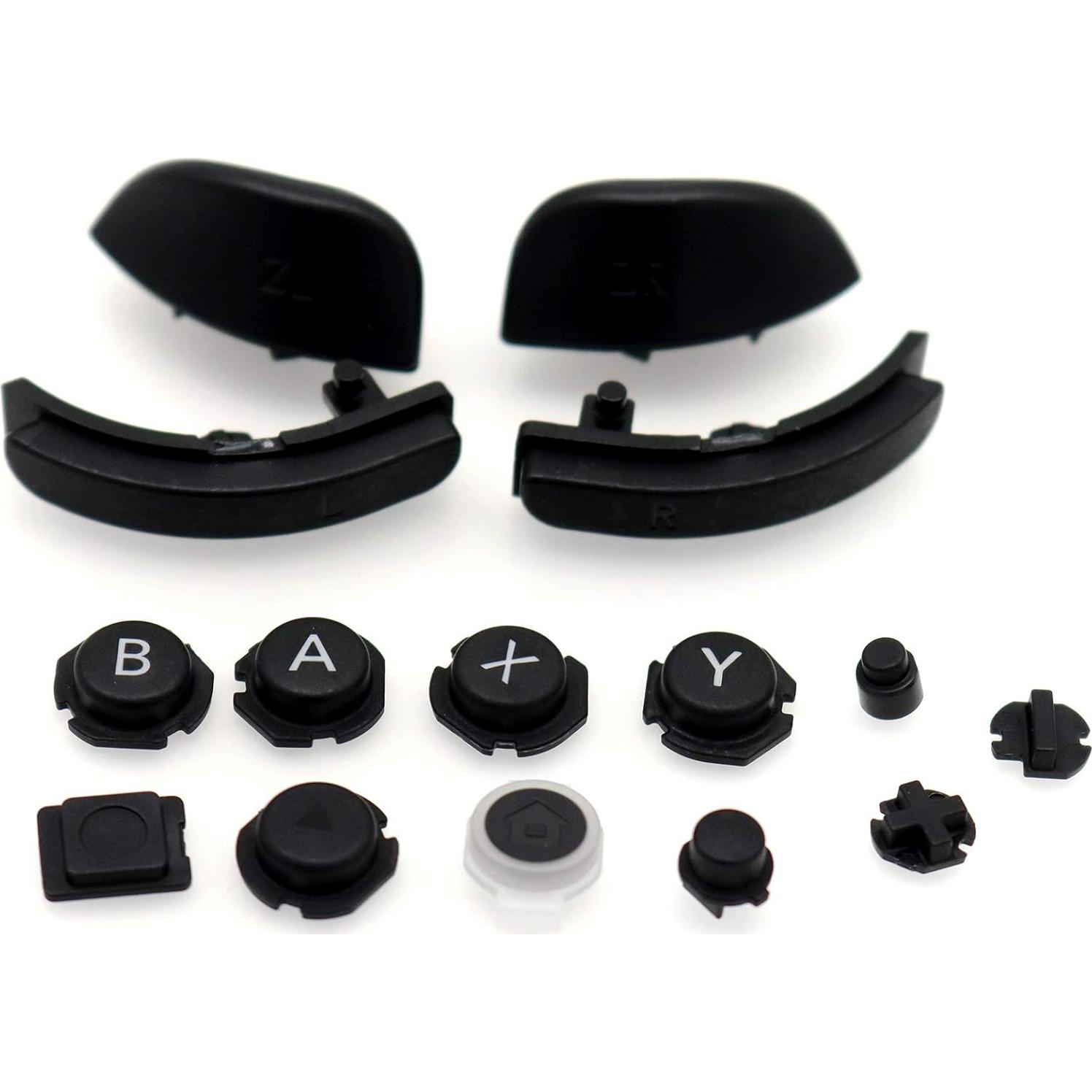 Conjunto de Botones Completos para Joy-Con Nintendo Switch - Negro