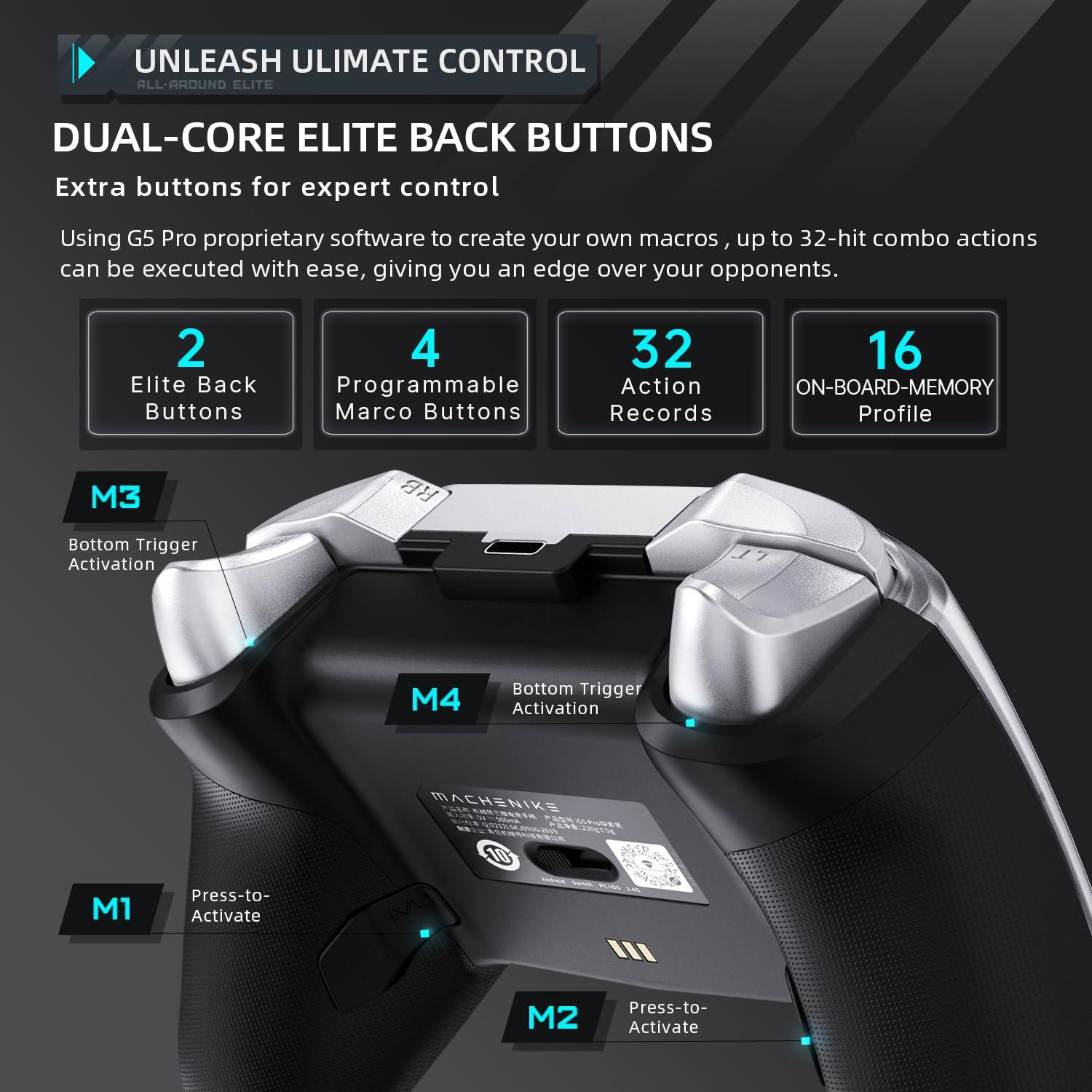 Controlador Inalámbrico Machenike G5 Pro para PC y Consolas