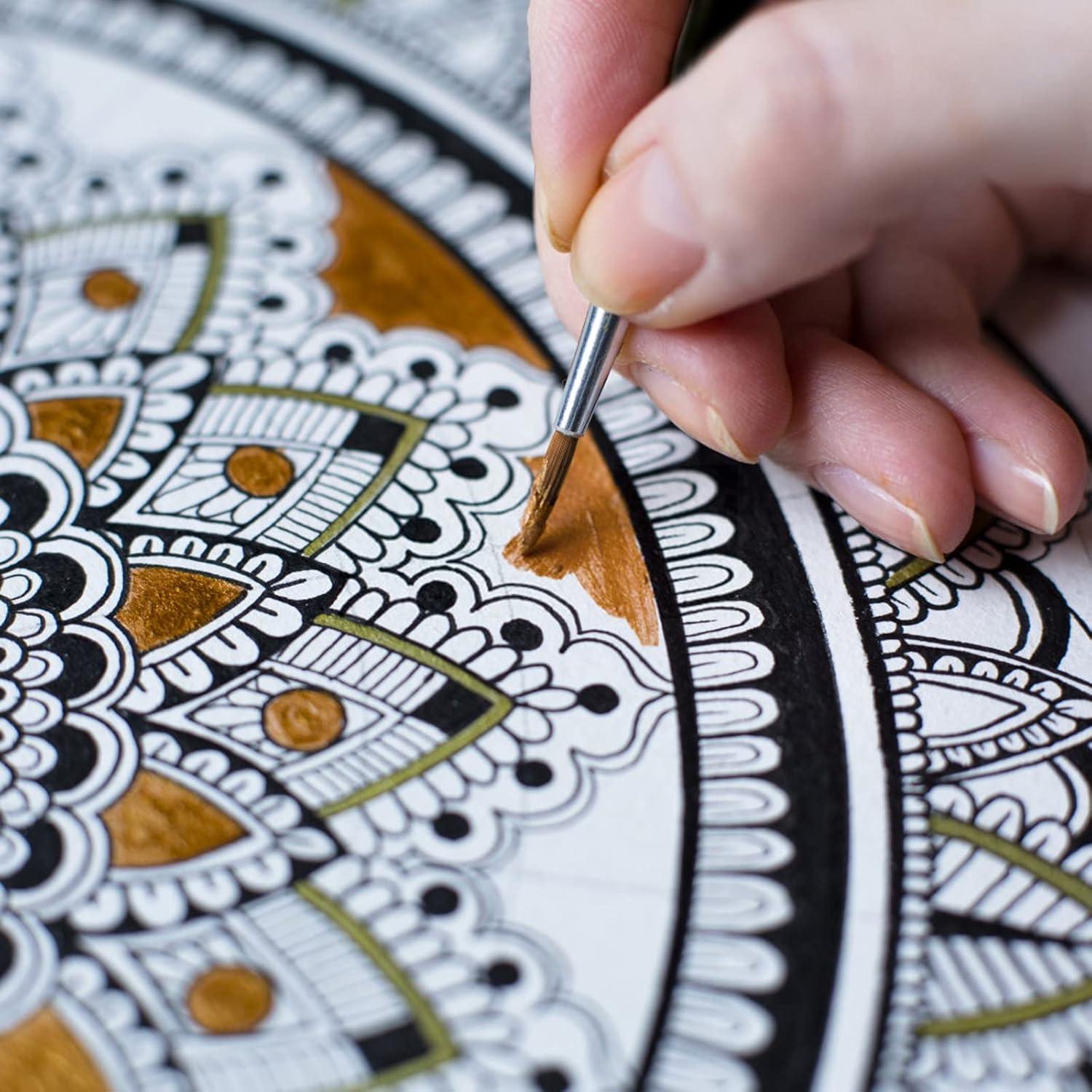 Juego de Pinceles de Detalle Nicpro 15 PZS para Pintura