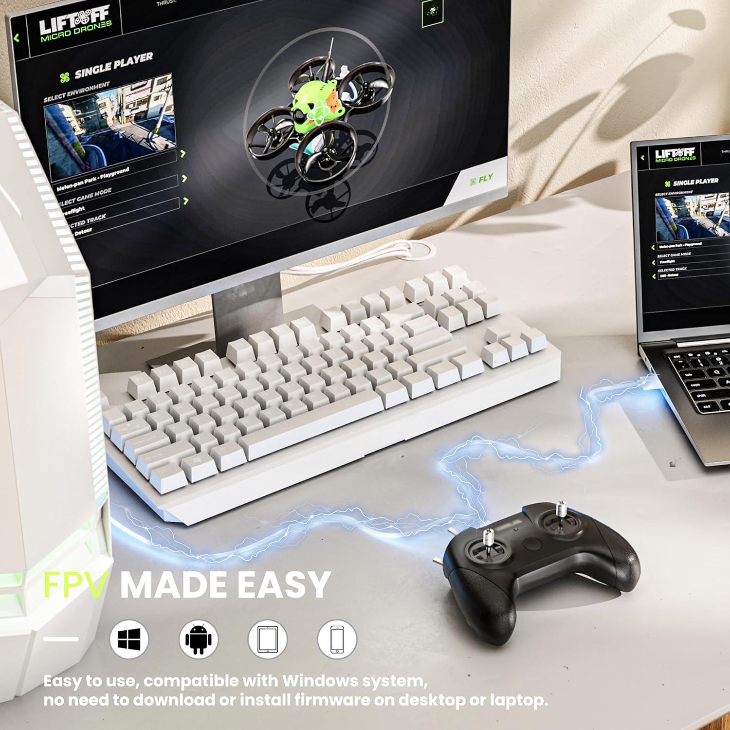 Controlador Remoto STARDRONE S8 para Simulador de Drones FPV