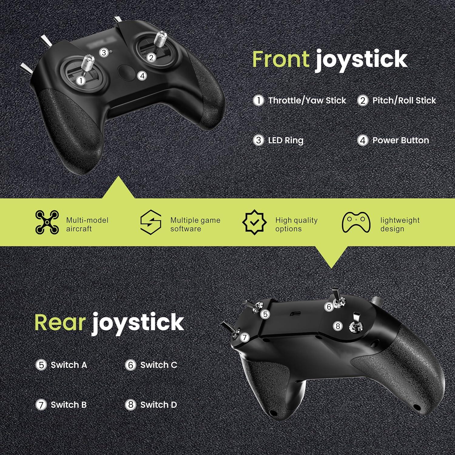 Controlador Remoto STARDRONE S8 para Simulador de Drones FPV