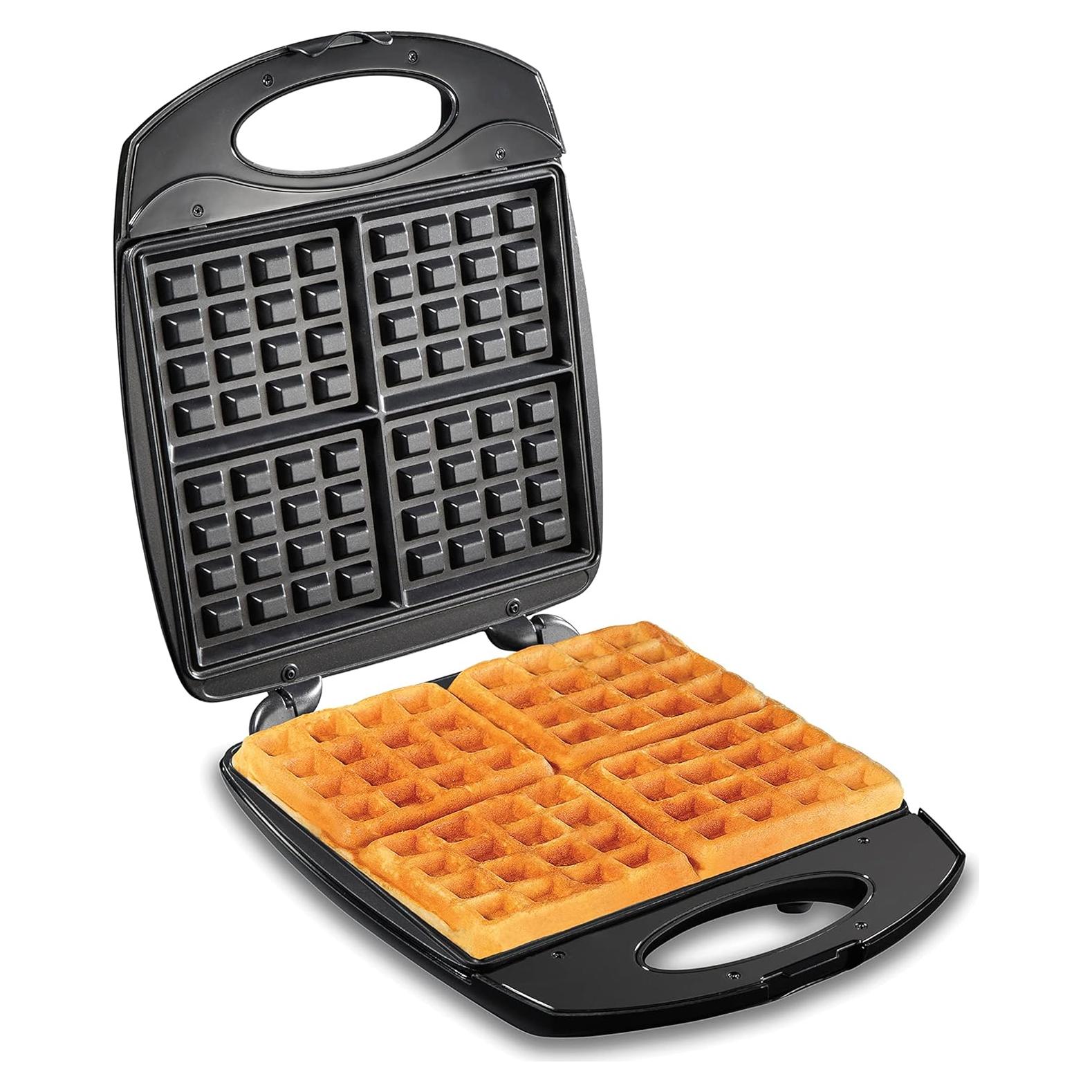Waffle Maker Hamilton Beach 26020 Antiadherente 4 Mini Waffles
