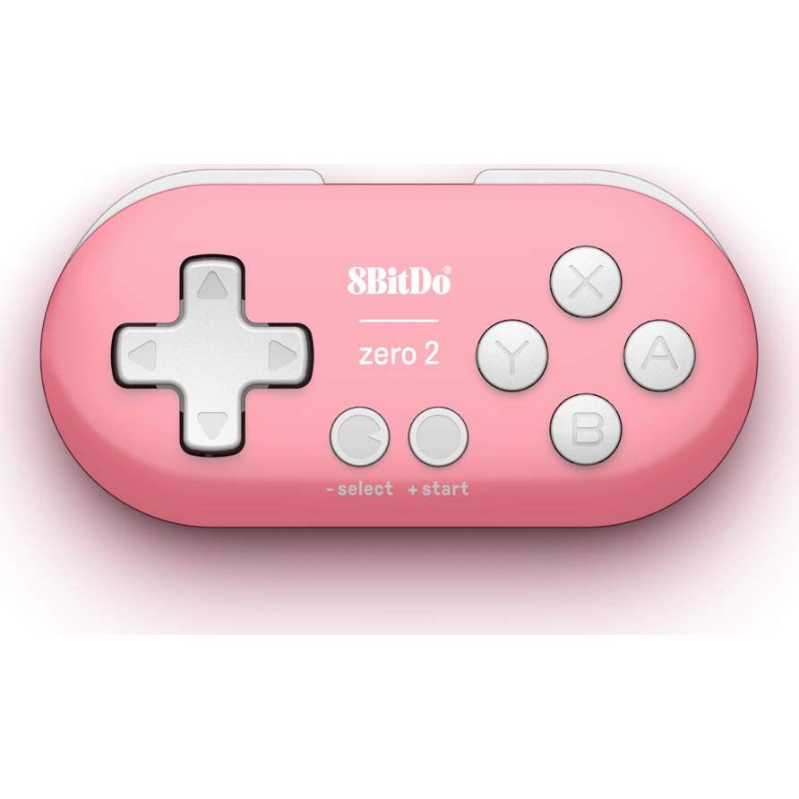 Controlador Mini Bluetooth 8Bitdo Zero 2 Rosa para Switch y PC