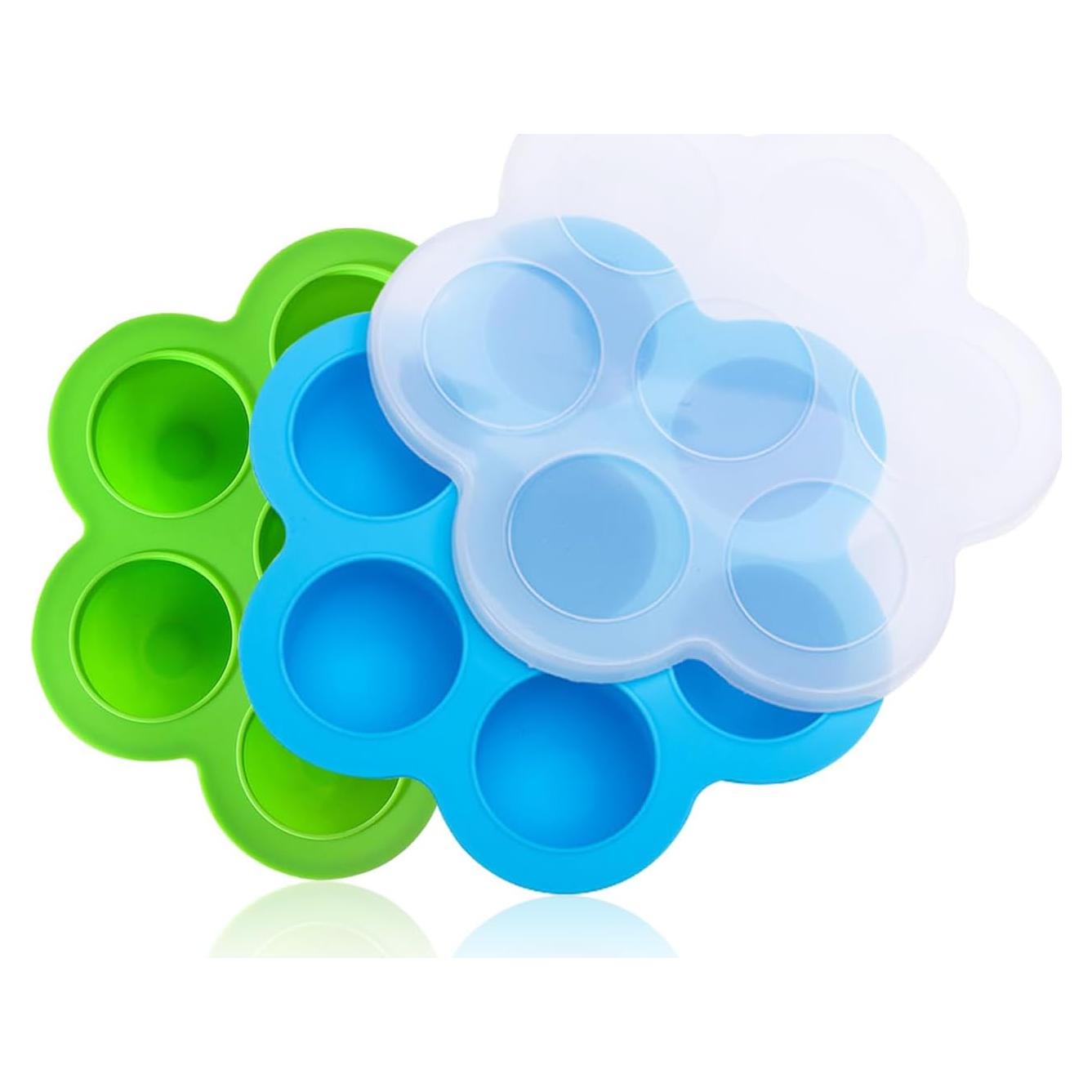 Molde de Silicona para Huevos JJYHEHOT 2 Piezas 7 Cavidades