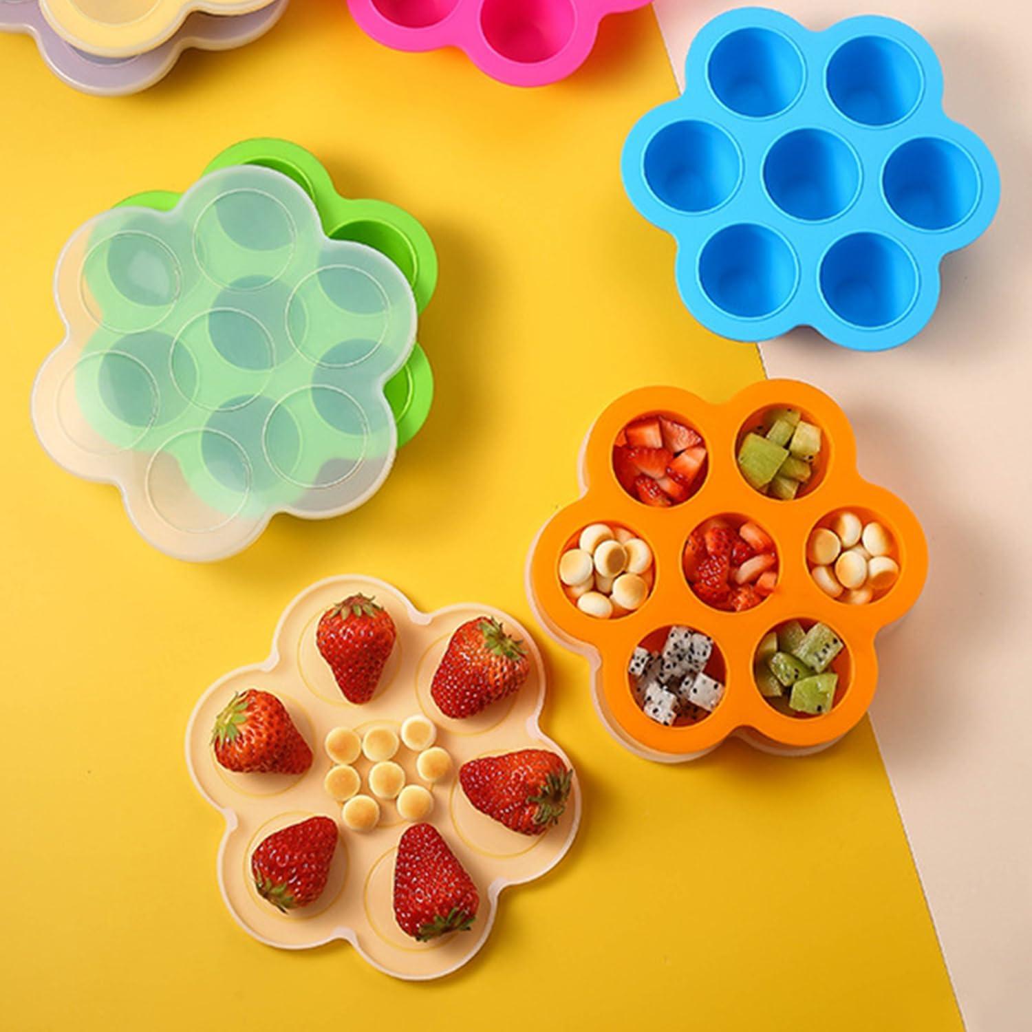 Molde de Silicona para Huevos JJYHEHOT 2 Piezas 7 Cavidades