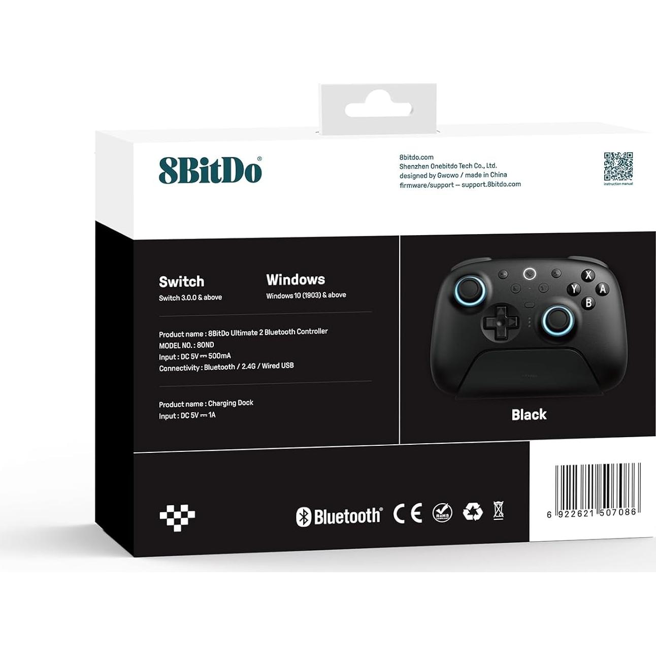 Controlador Bluetooth 8BitDo Ultimate 2 para Switch y PC