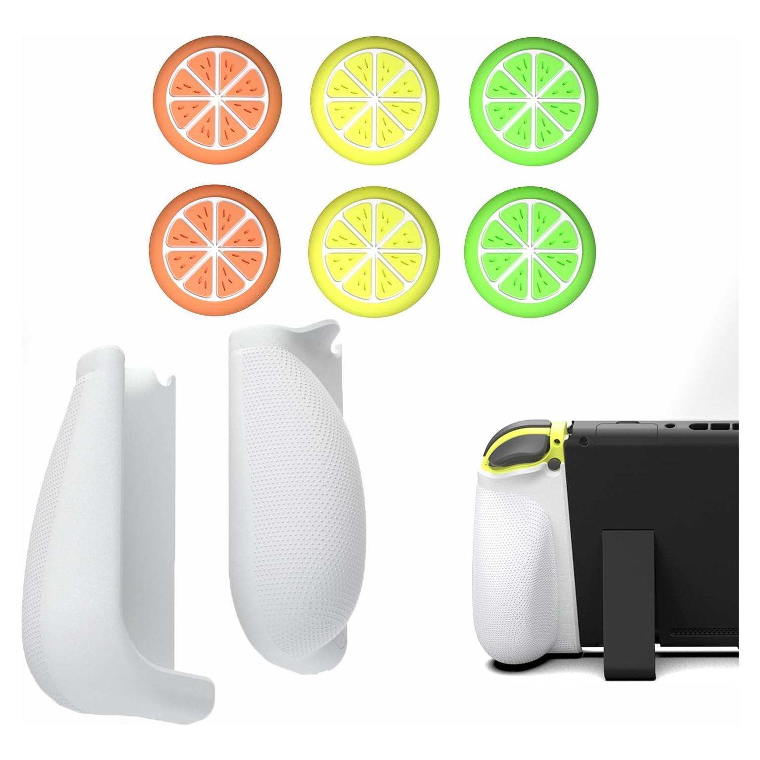 Agarre Ergonómico Joy-Con MystiForge MF112 con Tapas de Pulgar