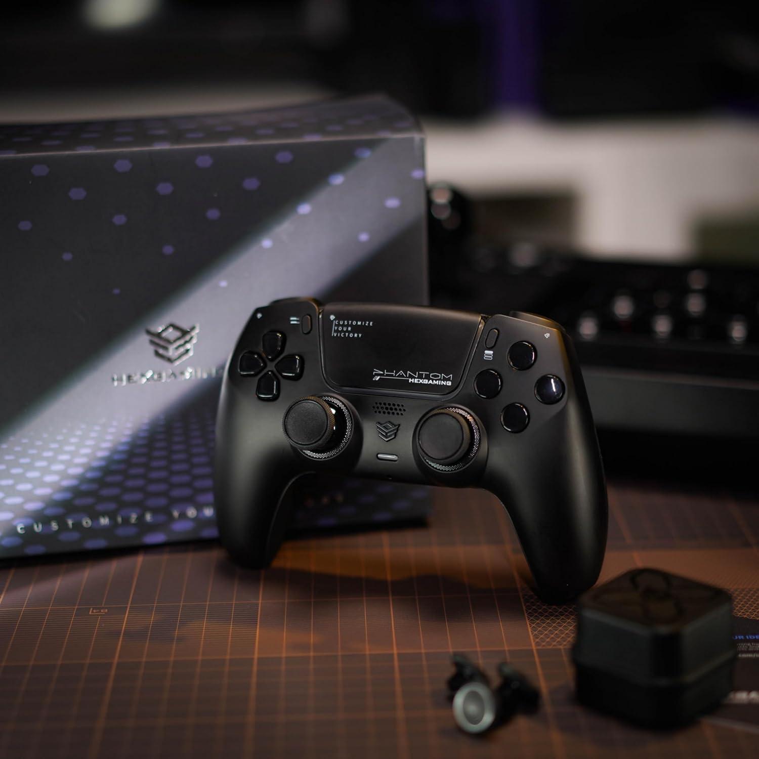 Controlador eSports HexGaming Phantom PS5/PC - Caos Negro
