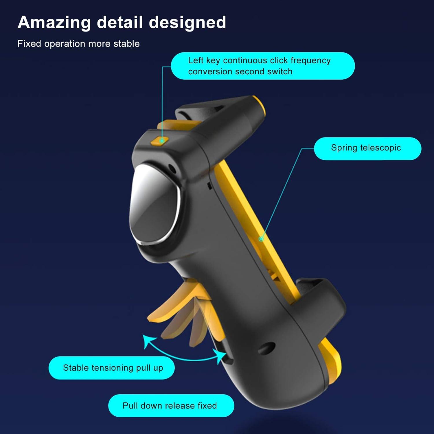 Gamepad Integral Bindpo para Tableta PC Android/iOS Amarillo