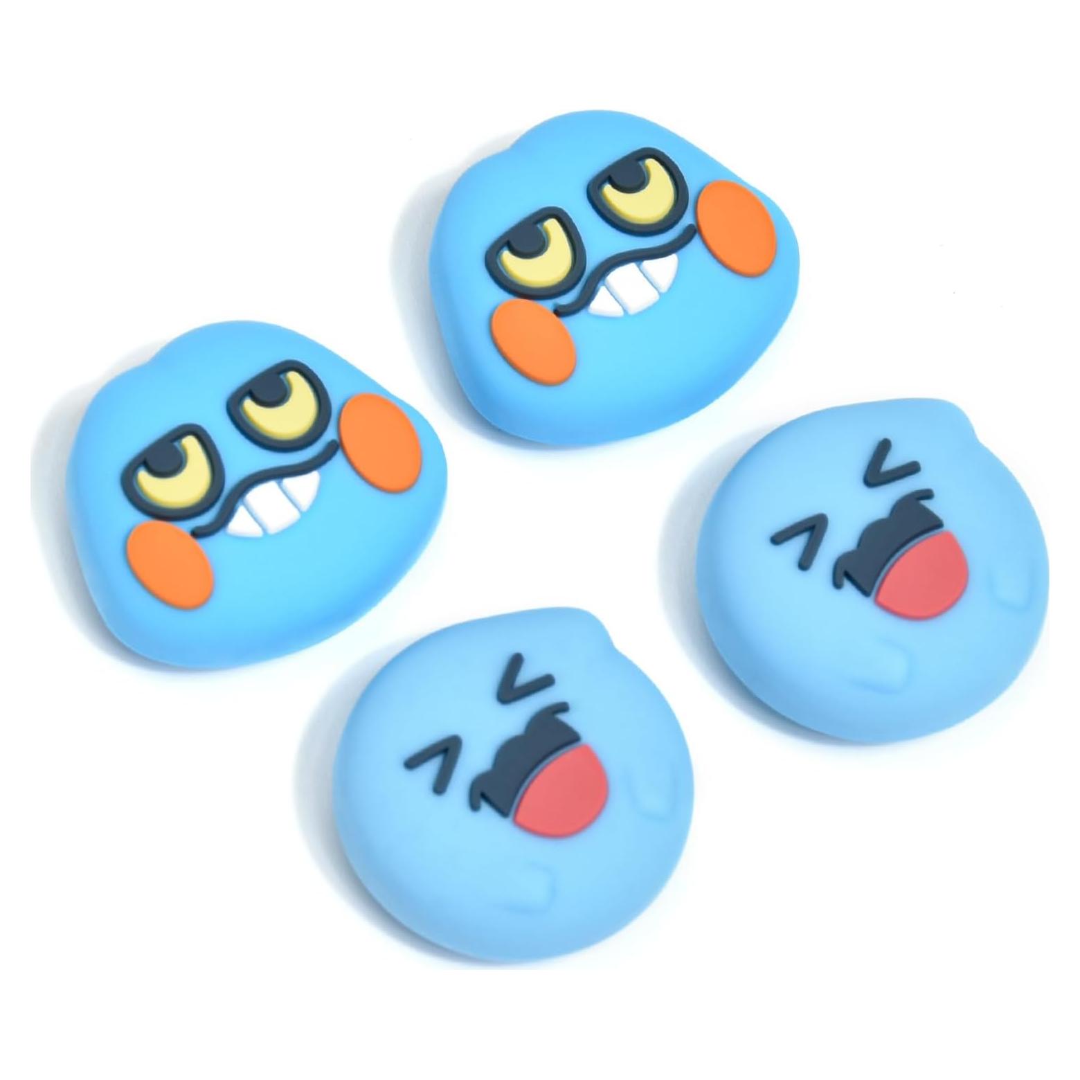 Tapas de agarre para pulgar DLseego Joy-Con Azul - 4 PCS