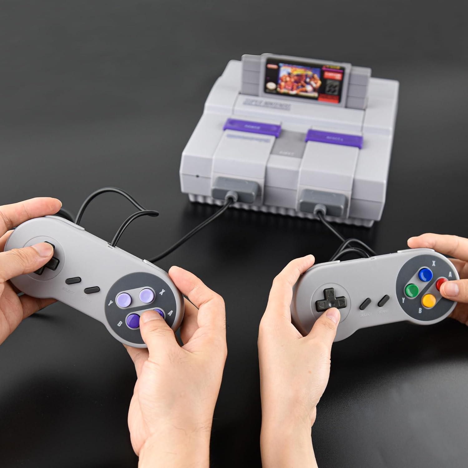 Paquete de 2 Controladores iNNEXT SNES con Cable 1.8m