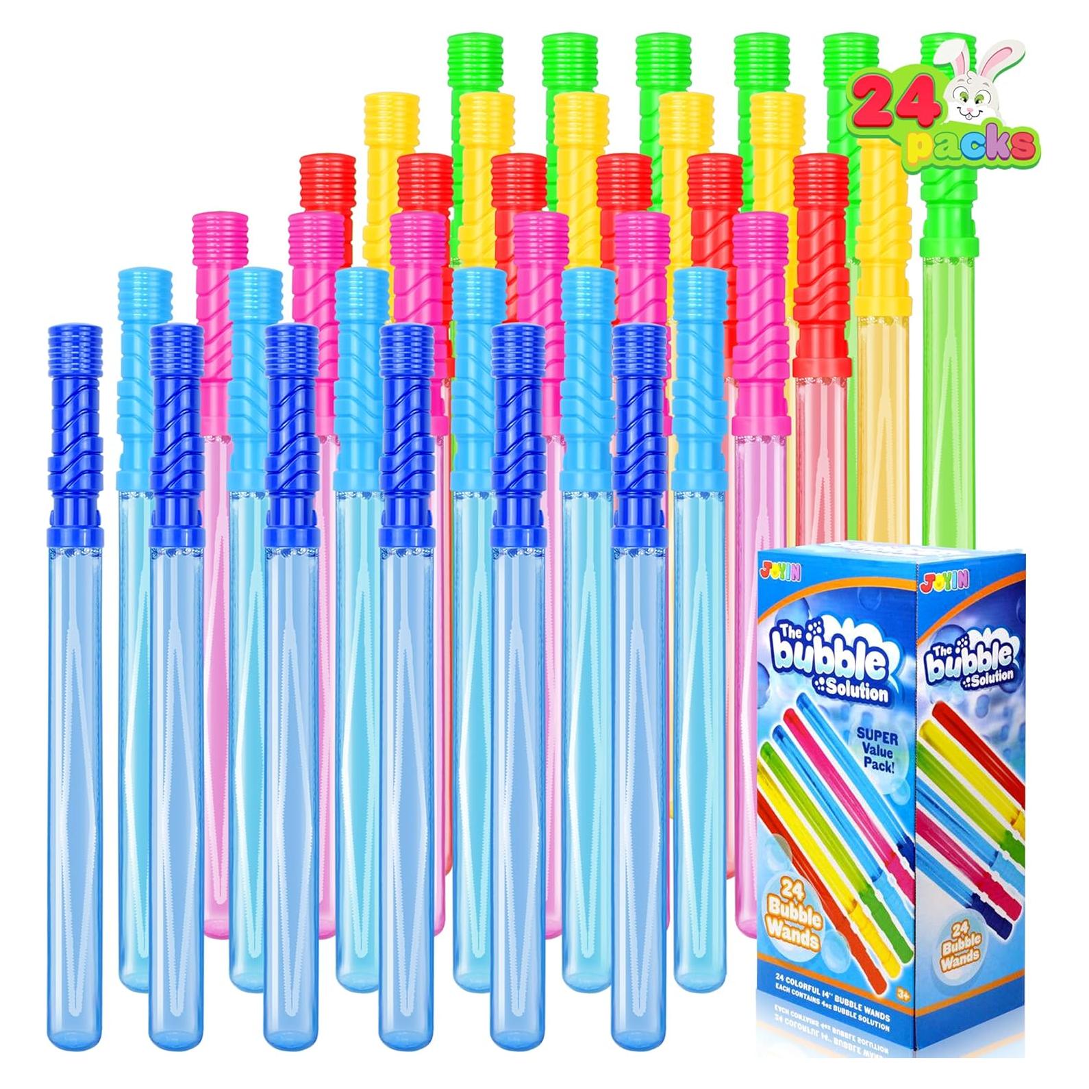 Paquete de 24 Varitas de Burbujas Grandes JOYIN 35.5 cm