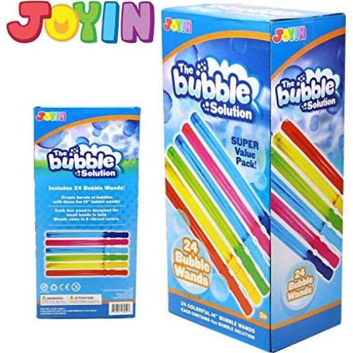 Paquete de 24 Varitas de Burbujas Grandes JOYIN 35.5 cm