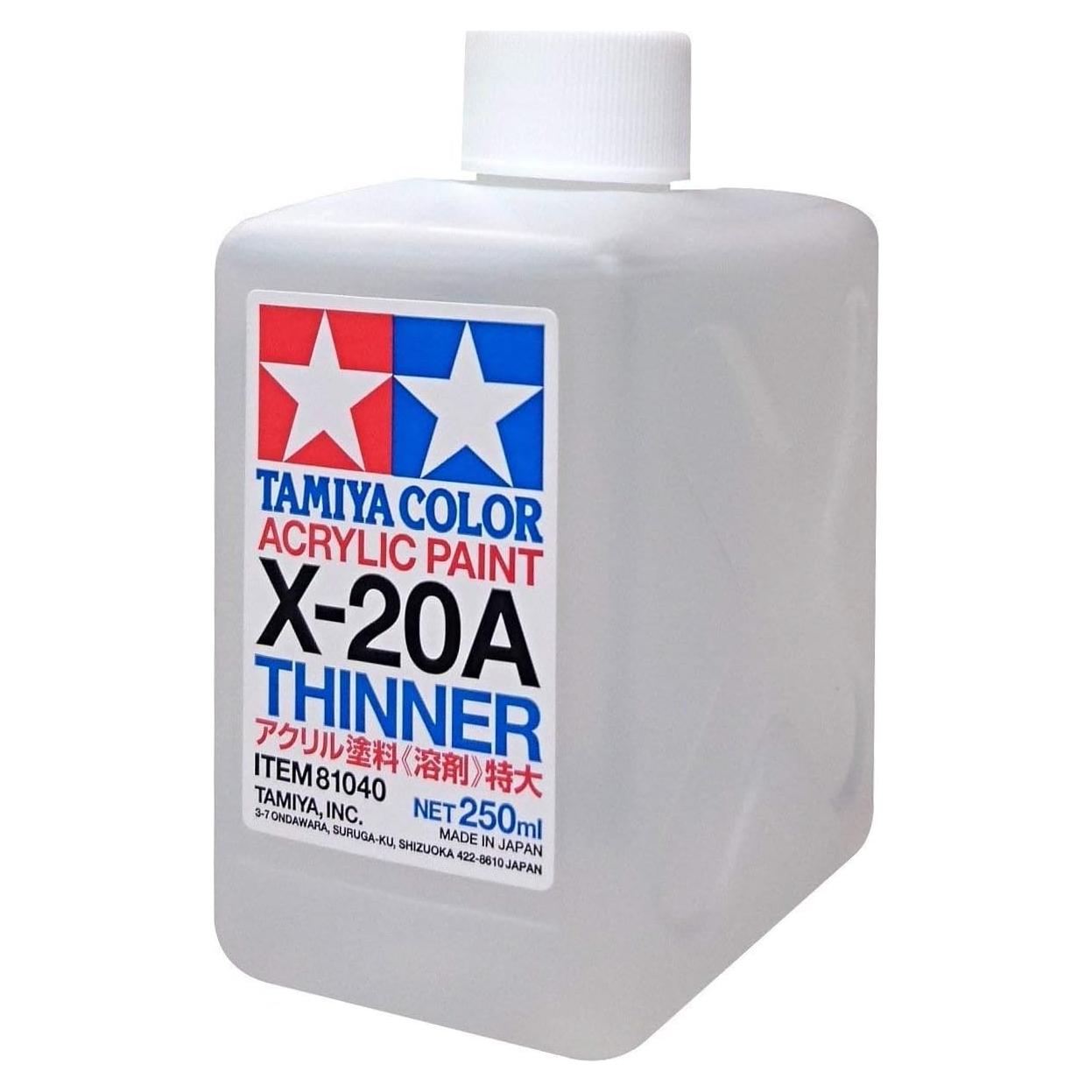Disolvente Acrílico Tamiya X-20A 250ml Secado Rápido