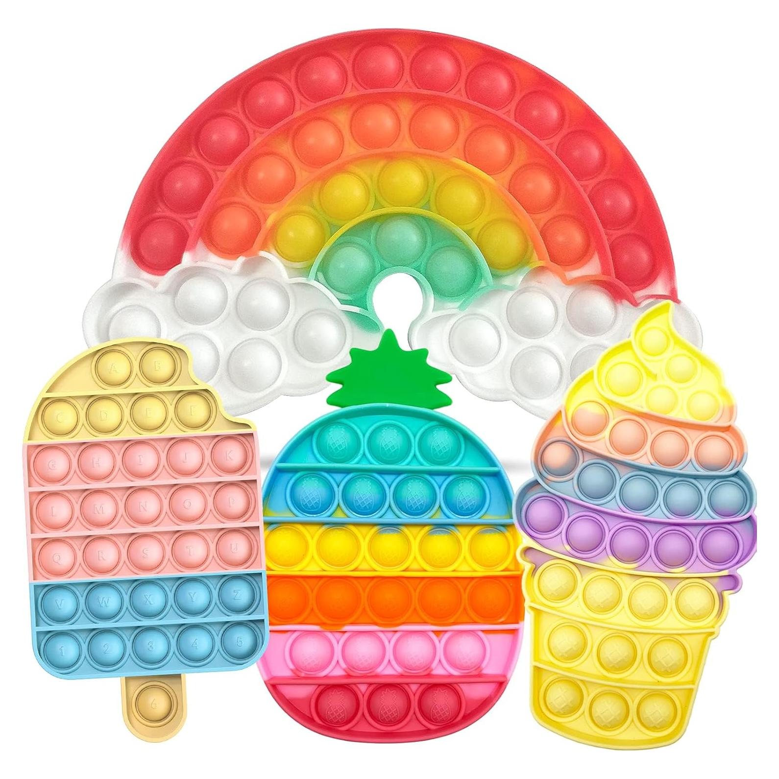 Set de Juguetes Antiestrés QETRABONE 4 Pcs para Alivio