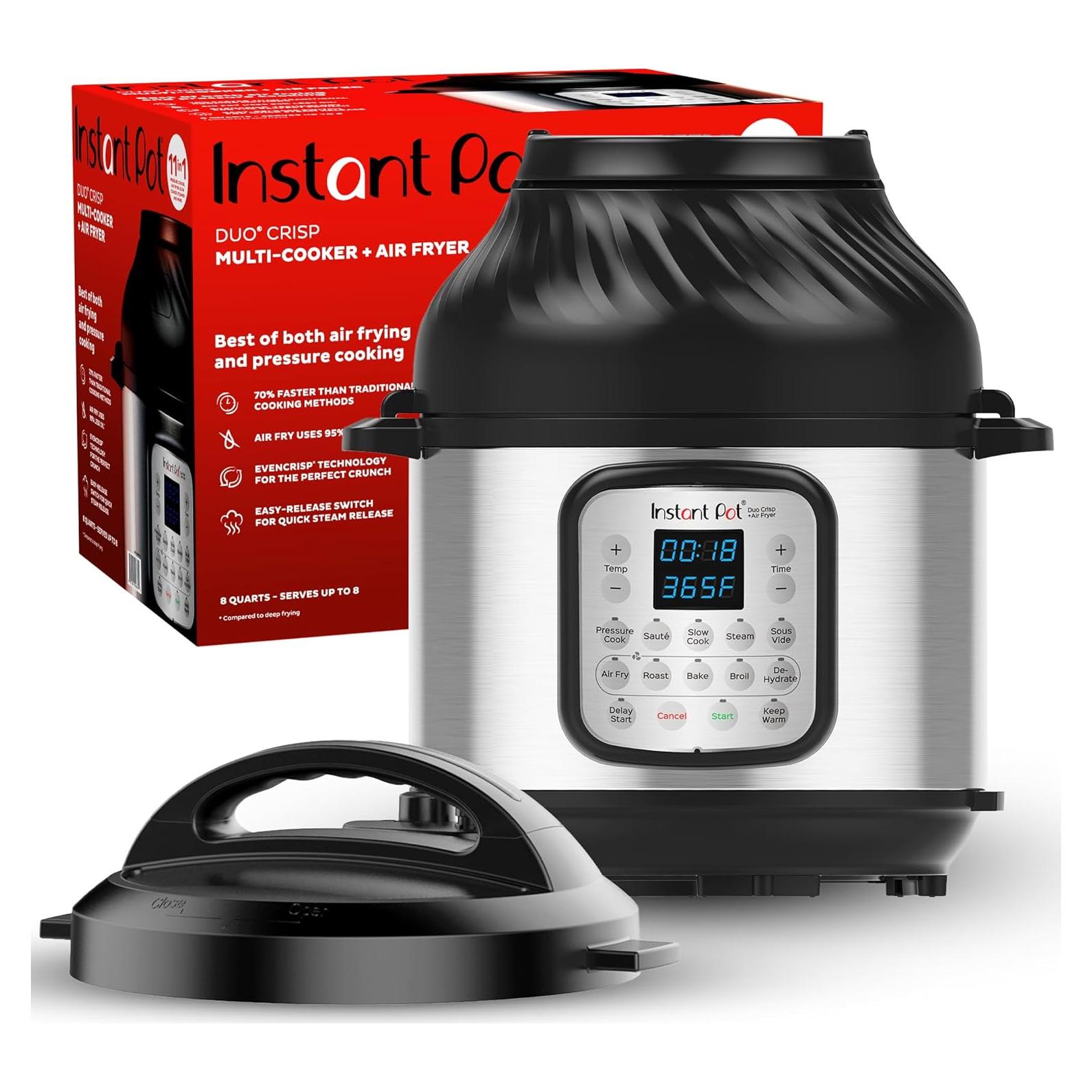 Olla de Presión Instant Pot Duo Crisp 8QT 11 en 1