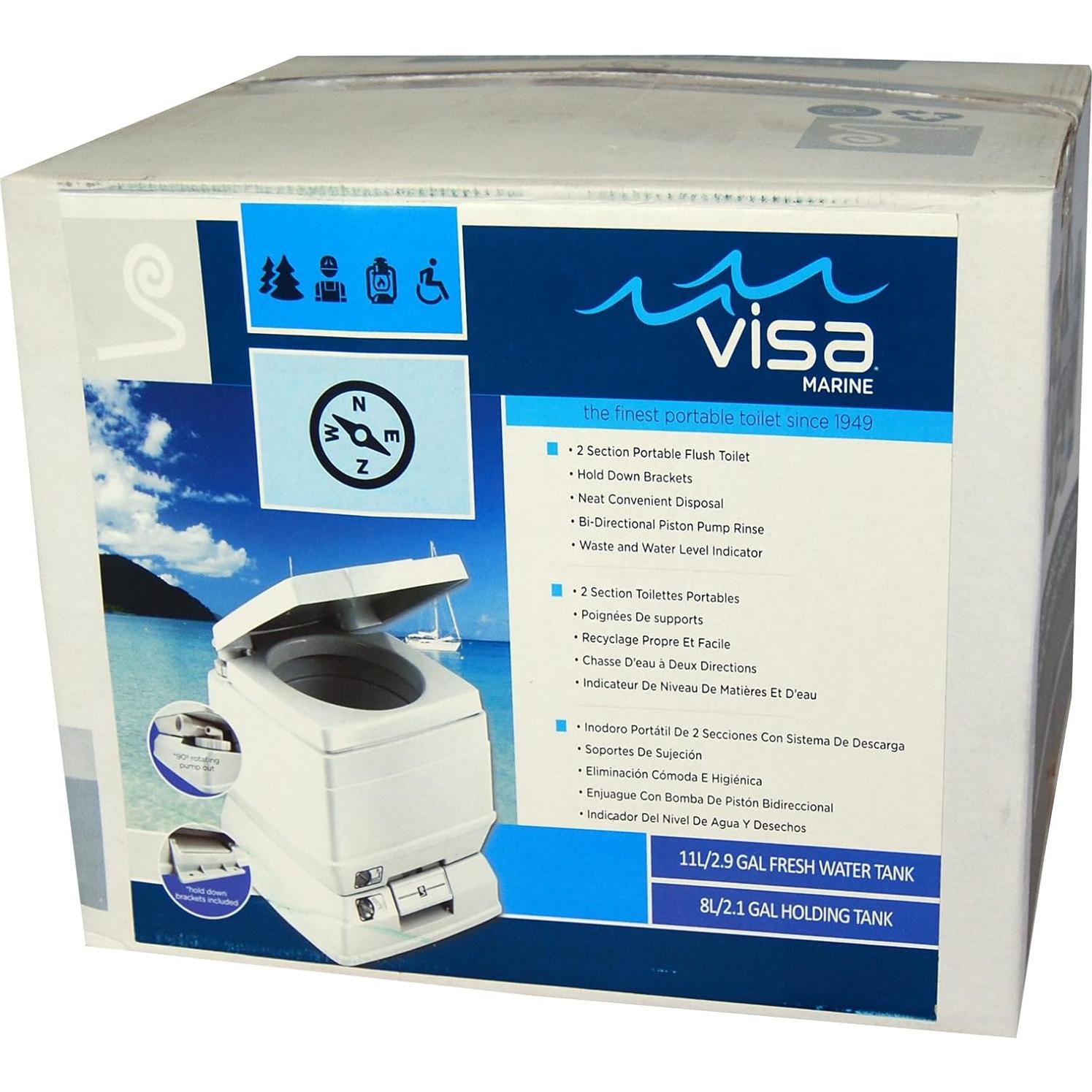 Inodoro Portátil Dock Edge DEF308 8 Litros Gris