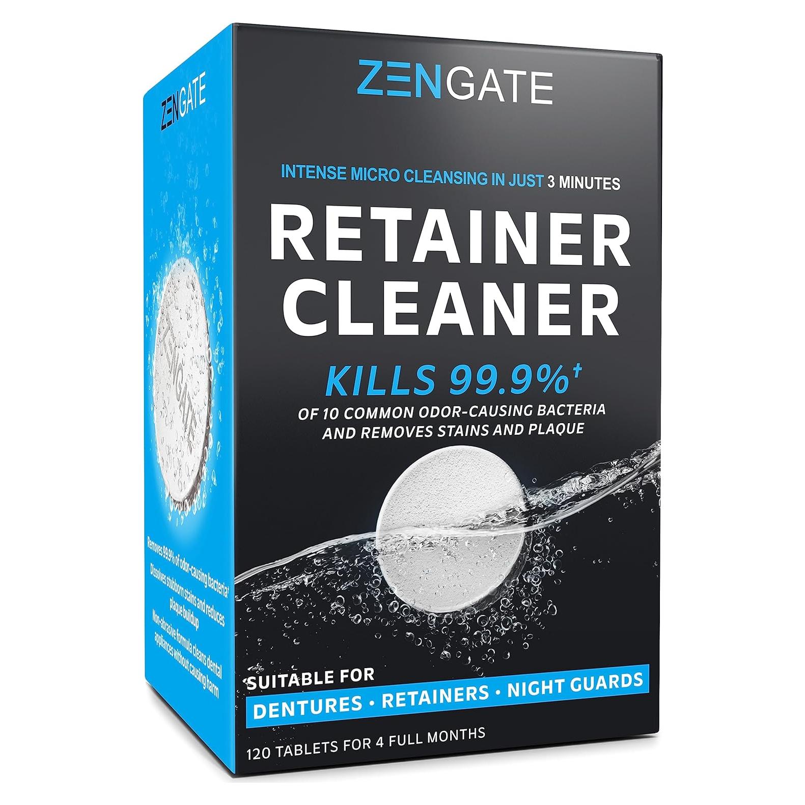 Tabletas Limpiadoras Zengate para Retenedores - 120 Tabletas
