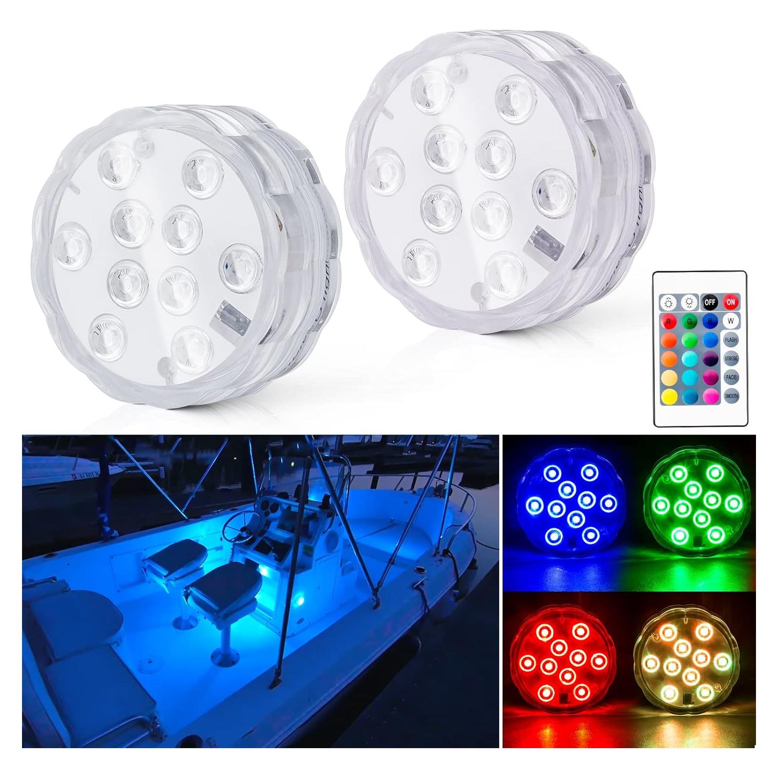 Luces de Barco Inalámbricas LED RGB Shangyuan 2 Pcs