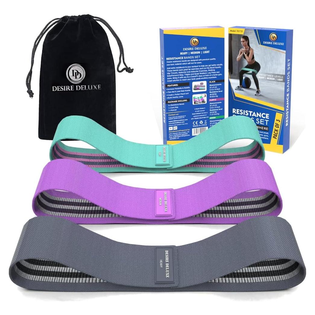 Conjunto de Bandas de Resistencia Desire Deluxe - 3 Niveles