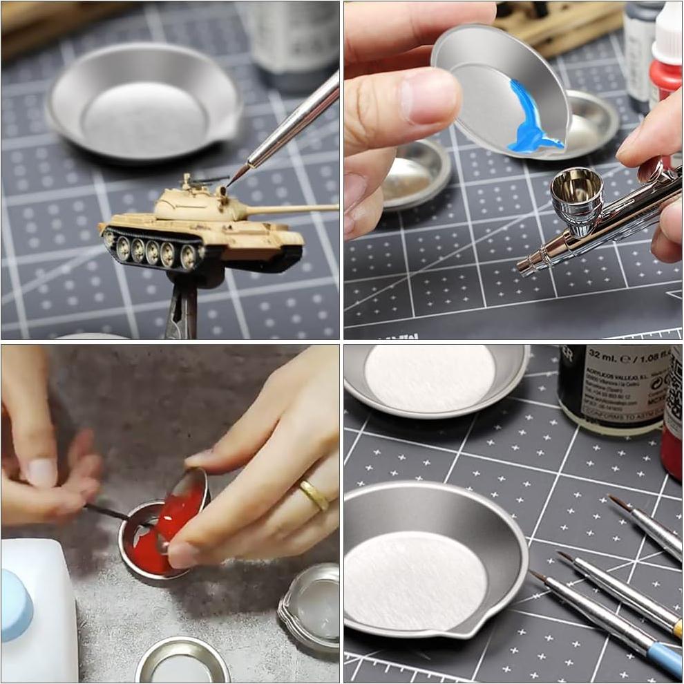 DIYESMART Juego de 12 bandejas y 10 goteros para pintura