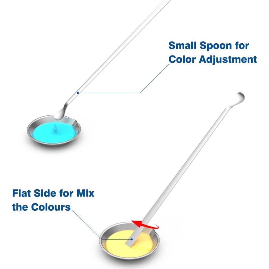 DIYESMART Juego de 12 bandejas y 10 goteros para pintura