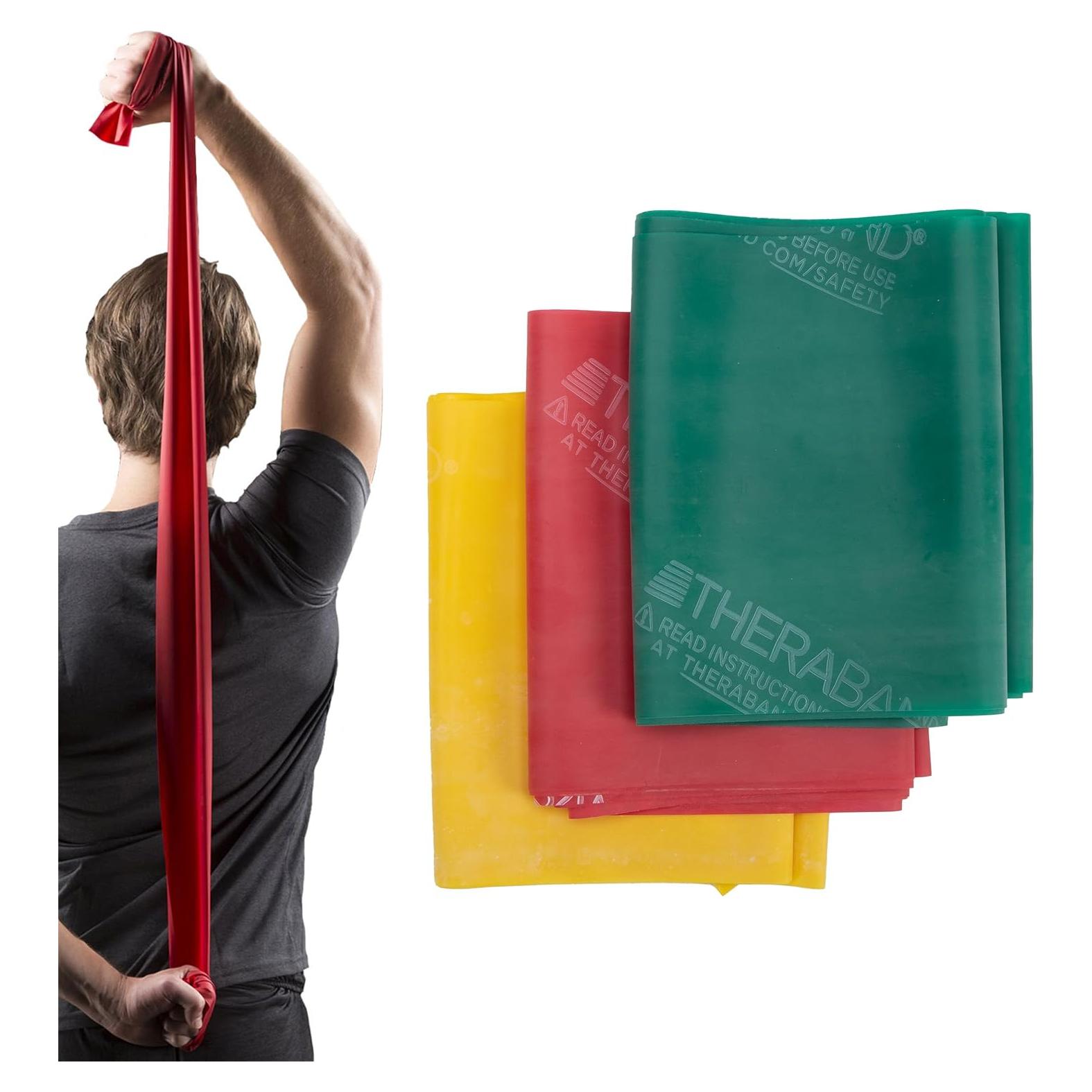 Juego de Bandas de Resistencia THERABAND 5 Pies Colores