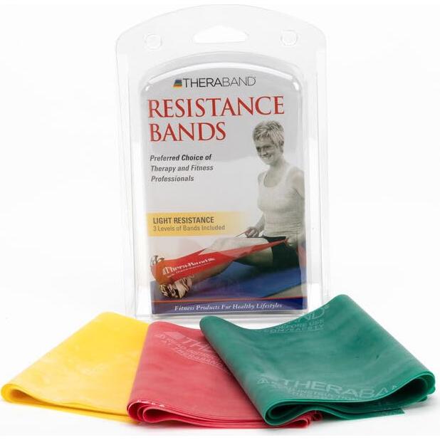 Juego de Bandas de Resistencia THERABAND 5 Pies Colores