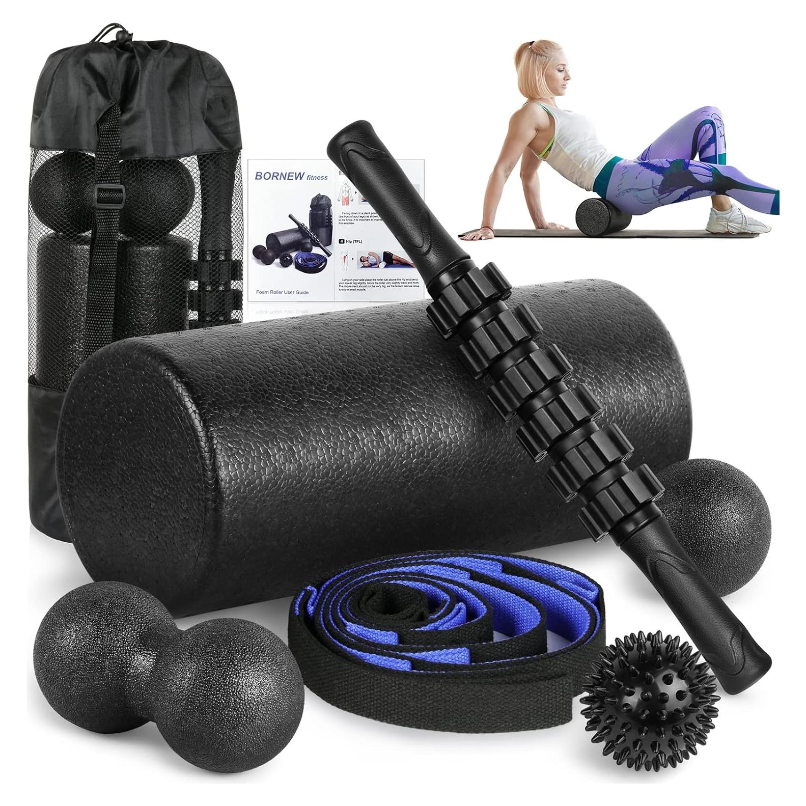 Juego de Rodillos de Espuma Alta Densidad - Masaje y Estiramiento