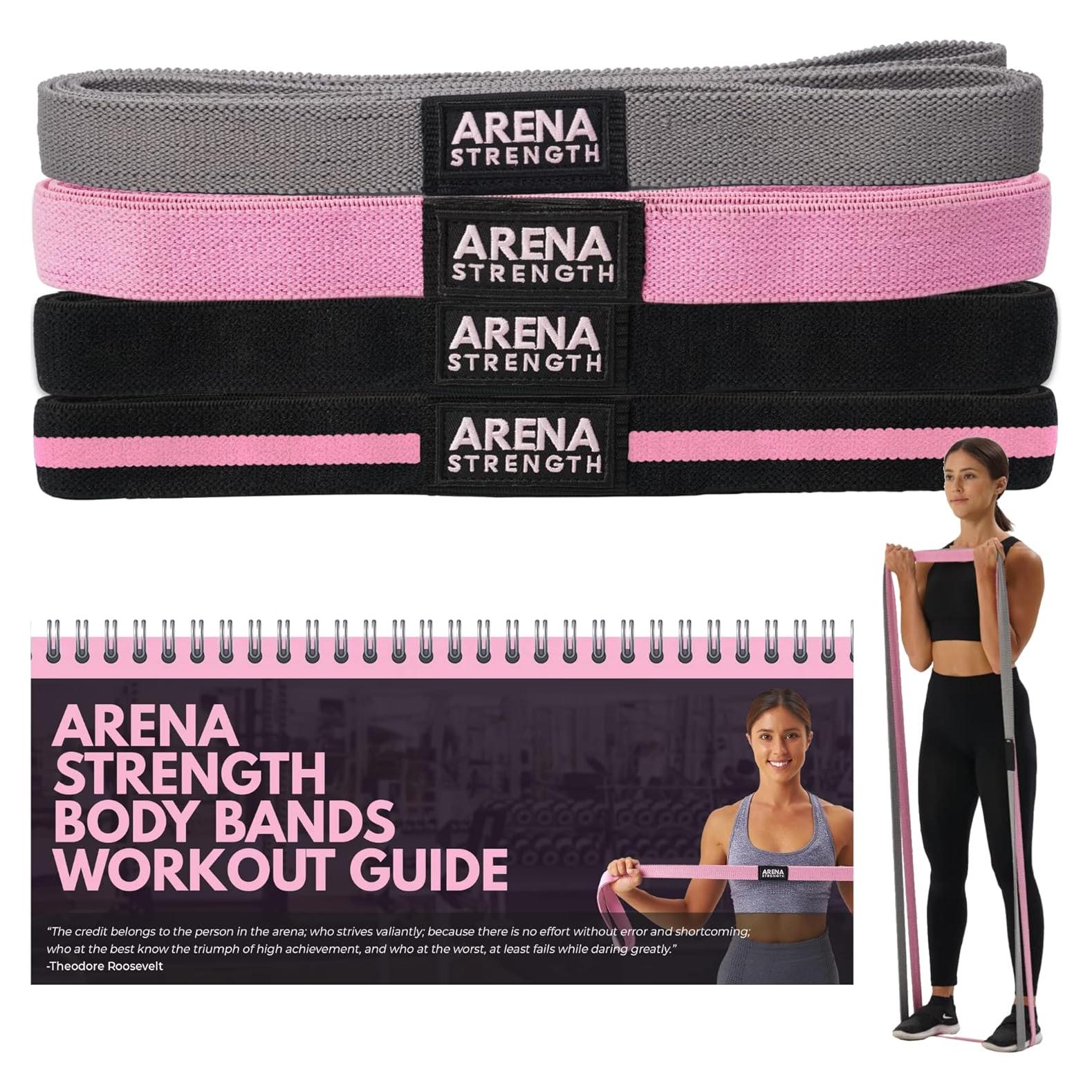 Conjunto de 4 Bandas de Resistencia Arena Strength - Ejercicio en Casa