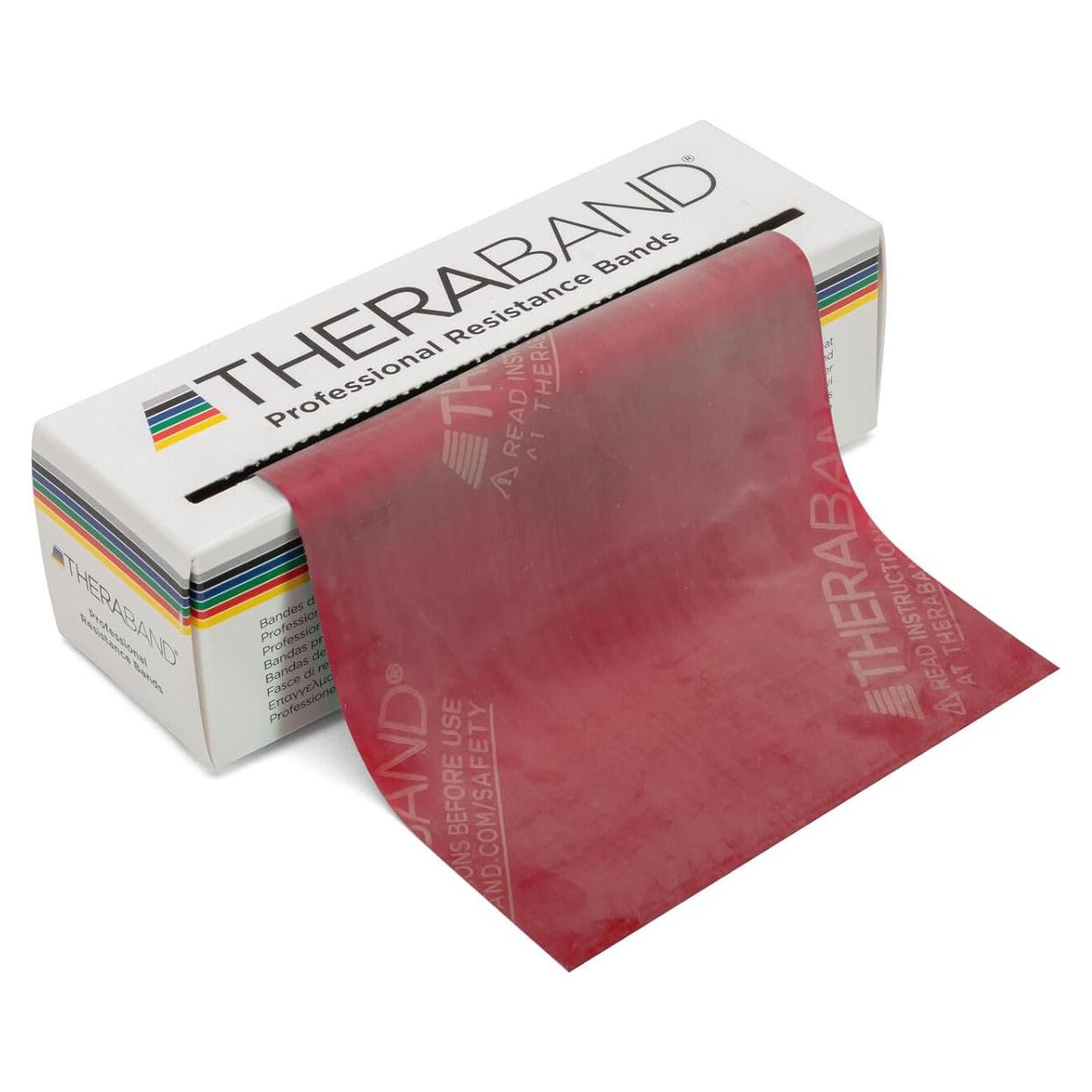 Bandas de Resistencia THERABAND 5.49m Láttex Rojo Nivel 3