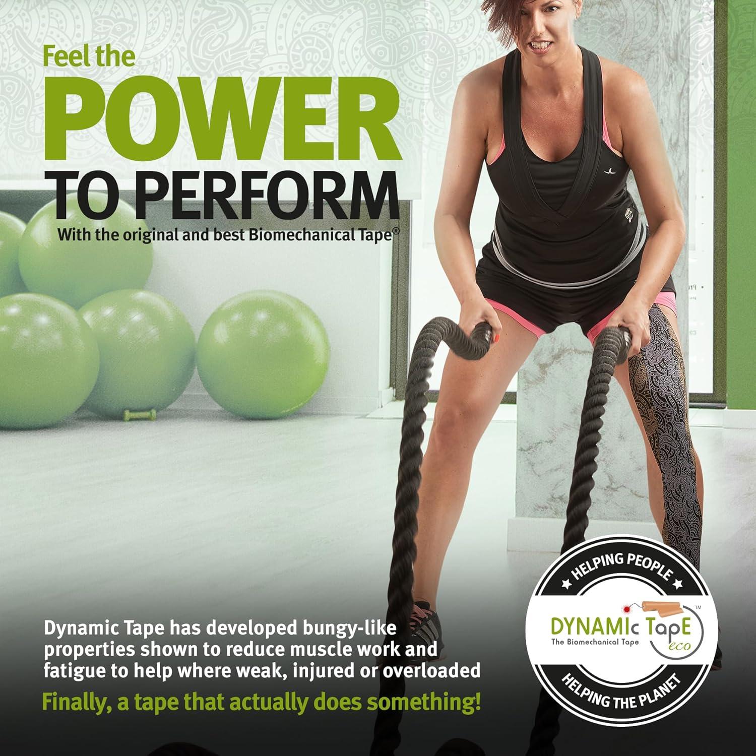 Cinta Dinámica Eco 2 Rollos 5.08cm y 7.62cm Soporte Muscular