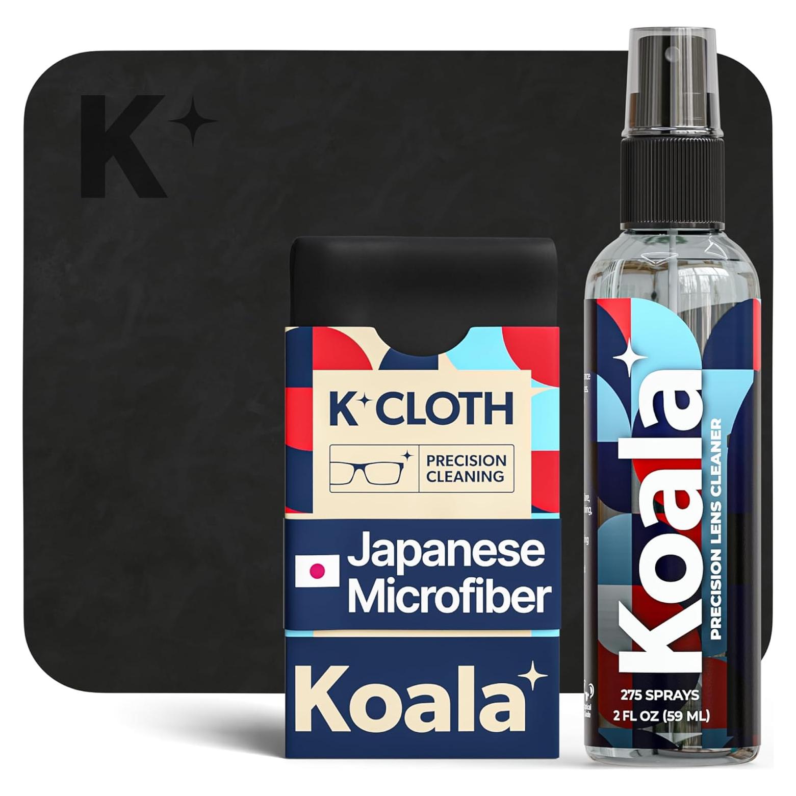 Kit Limpiador de Lentes Koala | 1 Botella 29,57 ml + Paño