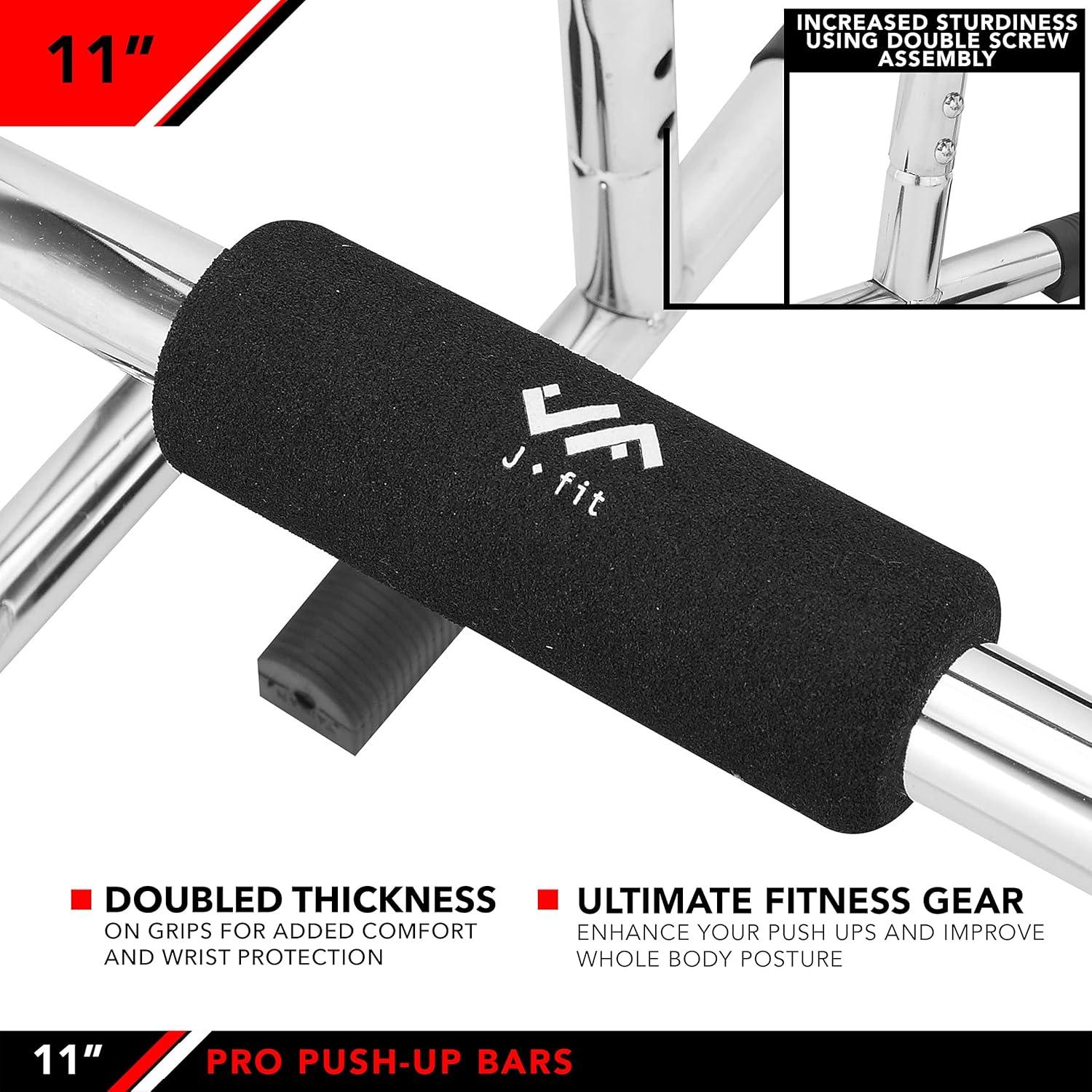 Barras de Flexión JFIT Pro 11" con Agarraderas Antideslizantes
