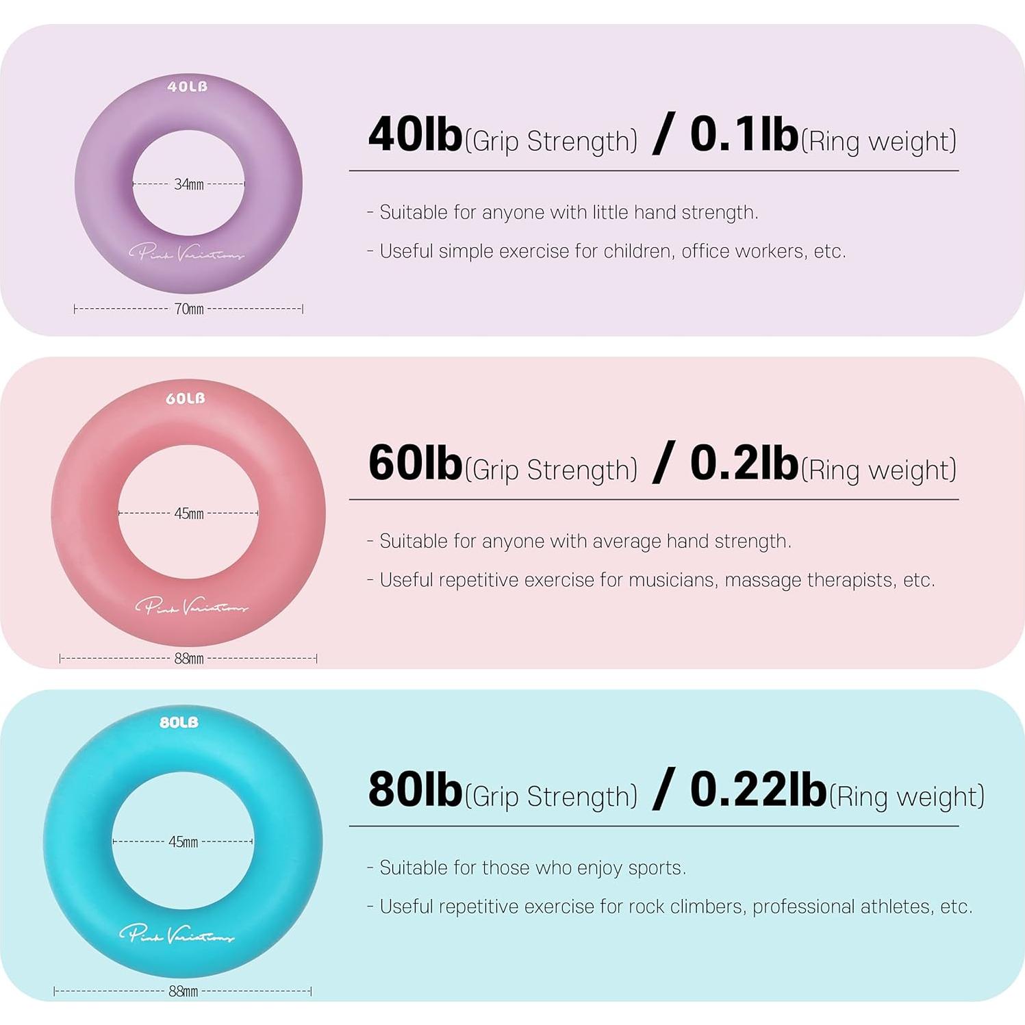 Anillo de Ejercicio Inteligente VARIACIONES ROSADAS - Fitness y Rehabilitación