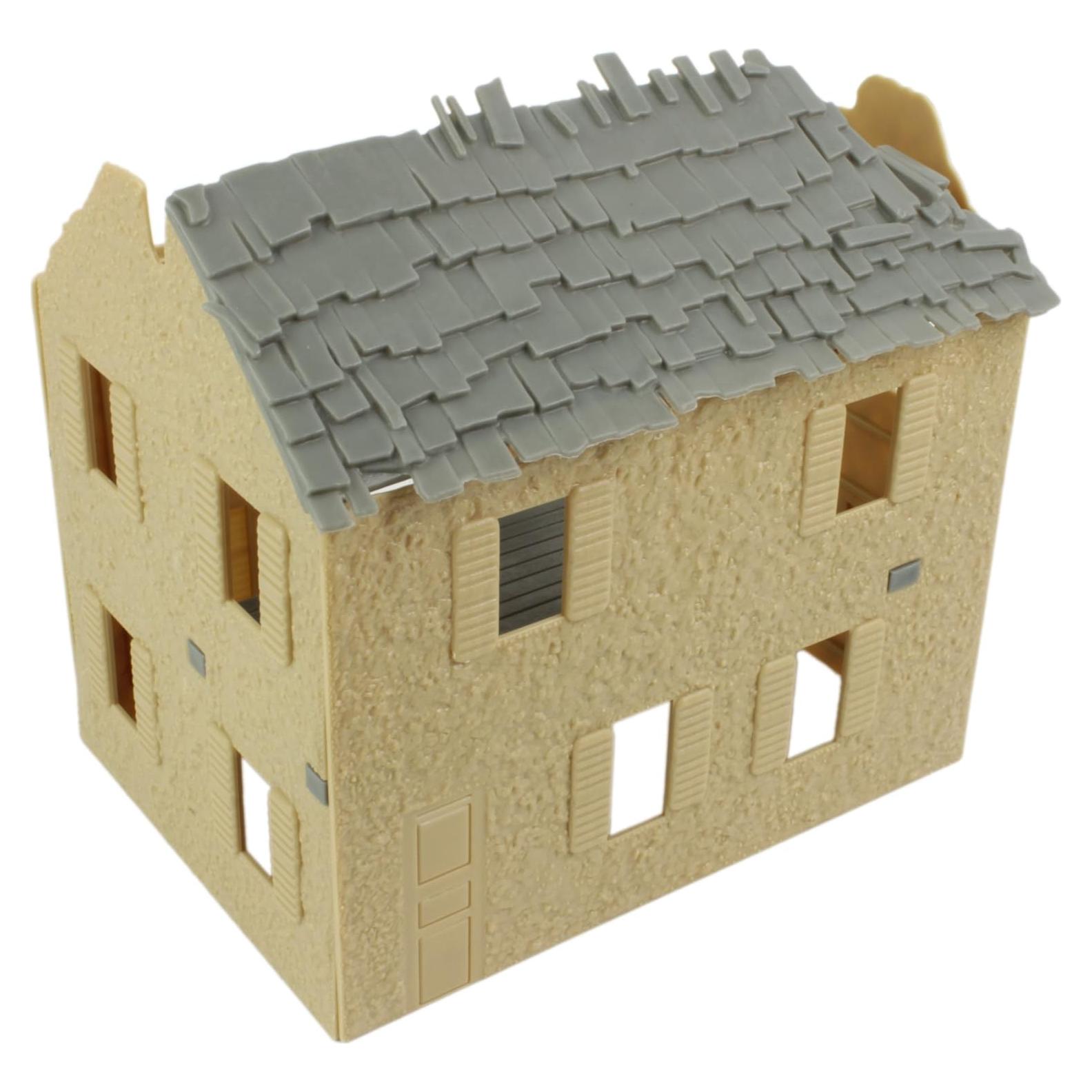 Casa de Campo Bombardeada BMC Toys 20x14x18 cm Beige